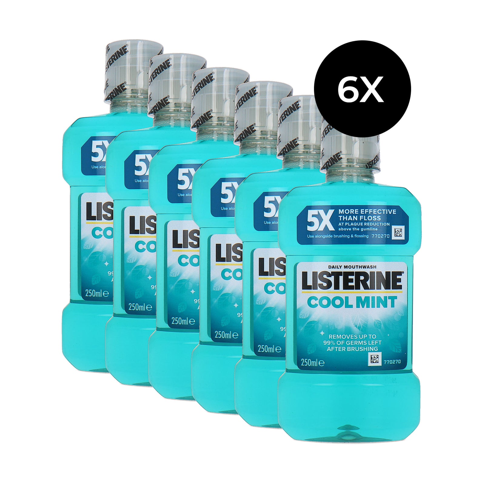 Listerine Cool Mint Moutwash - 6 x 250 ml