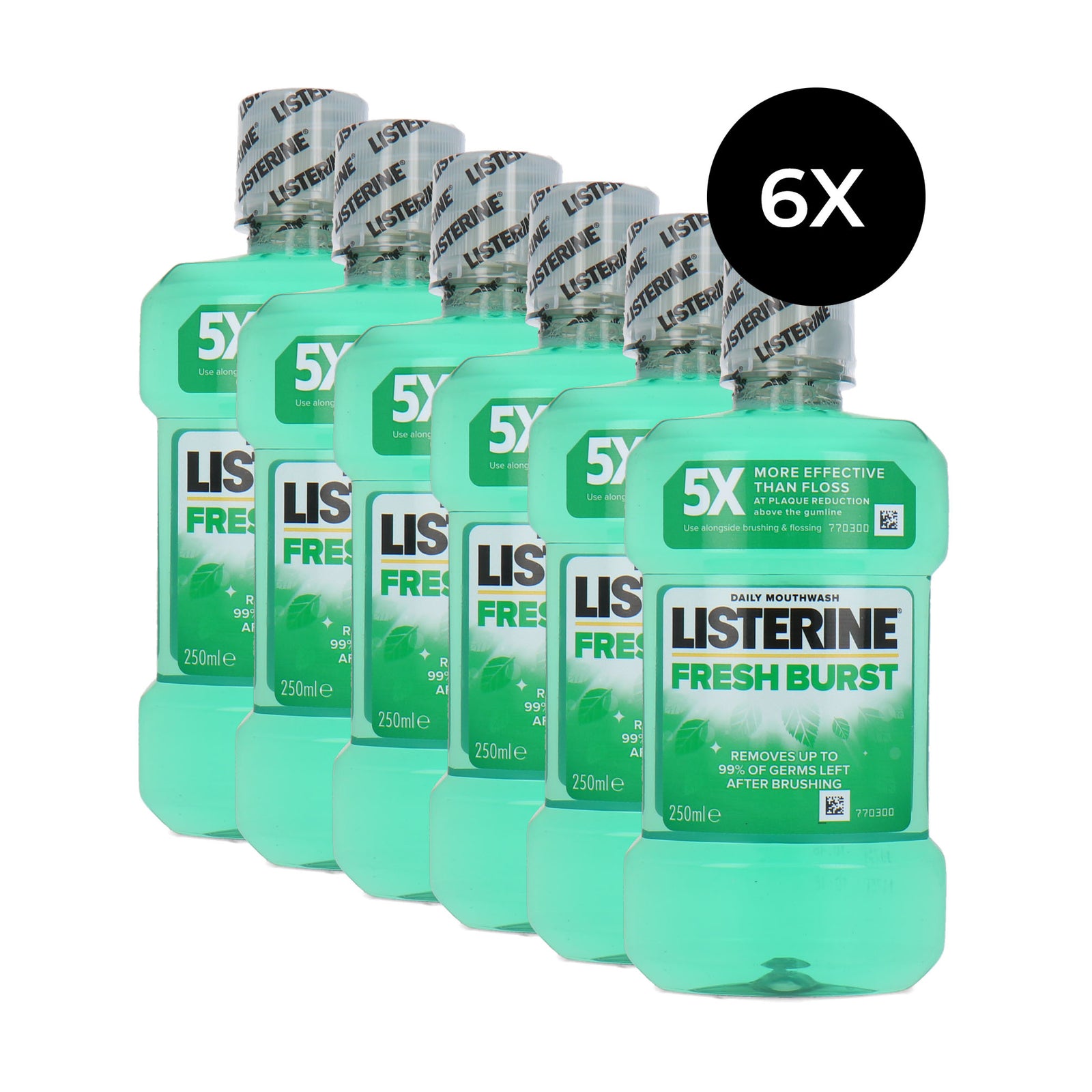 Listerine Fresh Burst Mundspülung - 6 x 250 ml