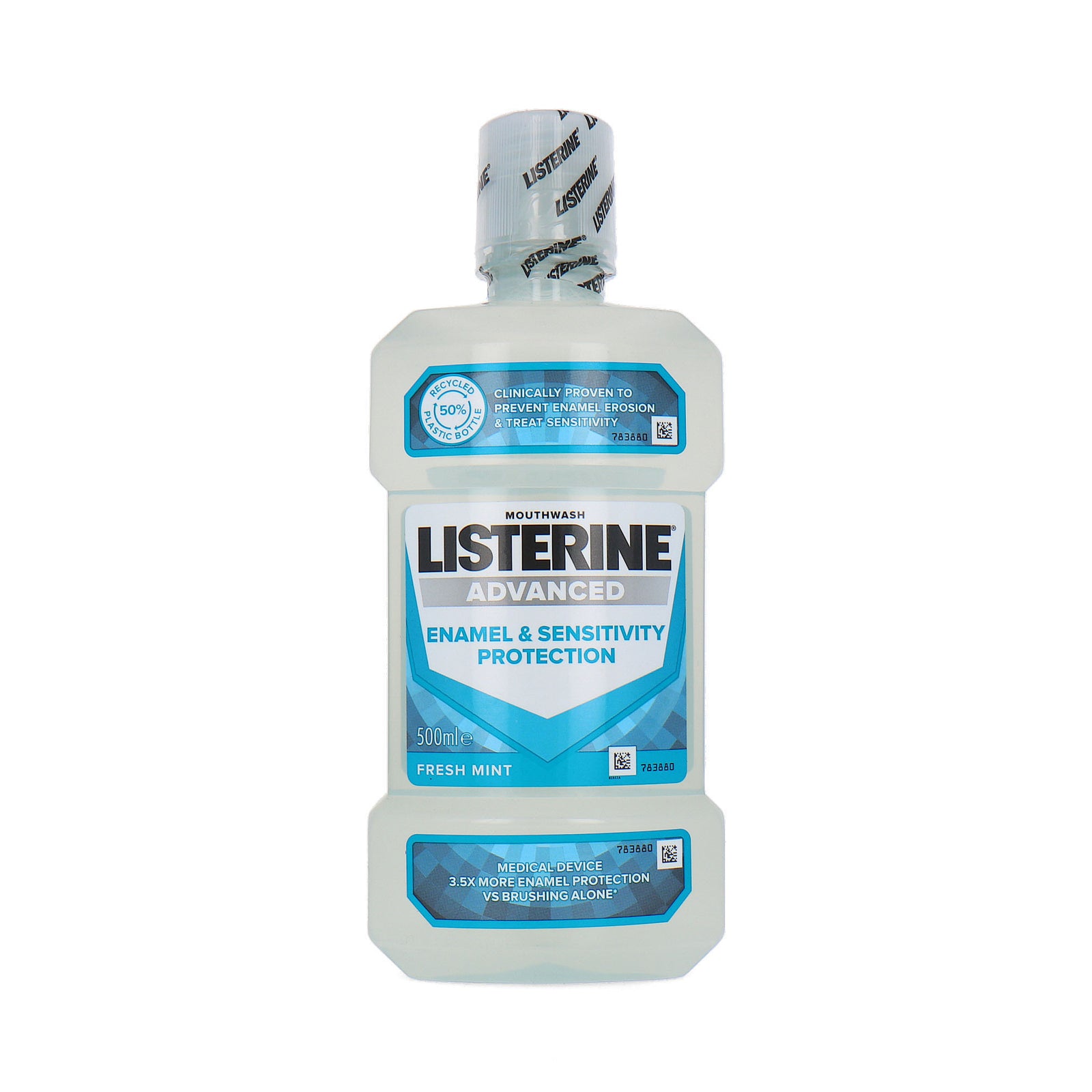 Listerine Fresh Mint Advanced Mouthwash - 500 ml