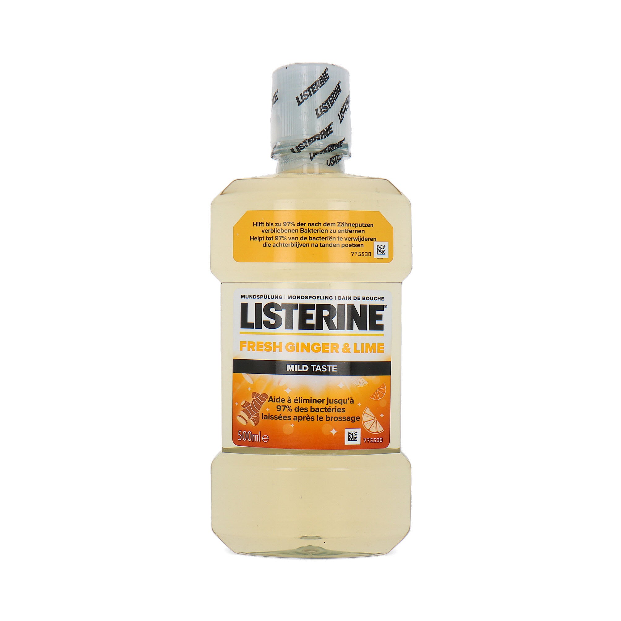 Listerine Fresh Ginger & Lime Mouthwash - 500 ml