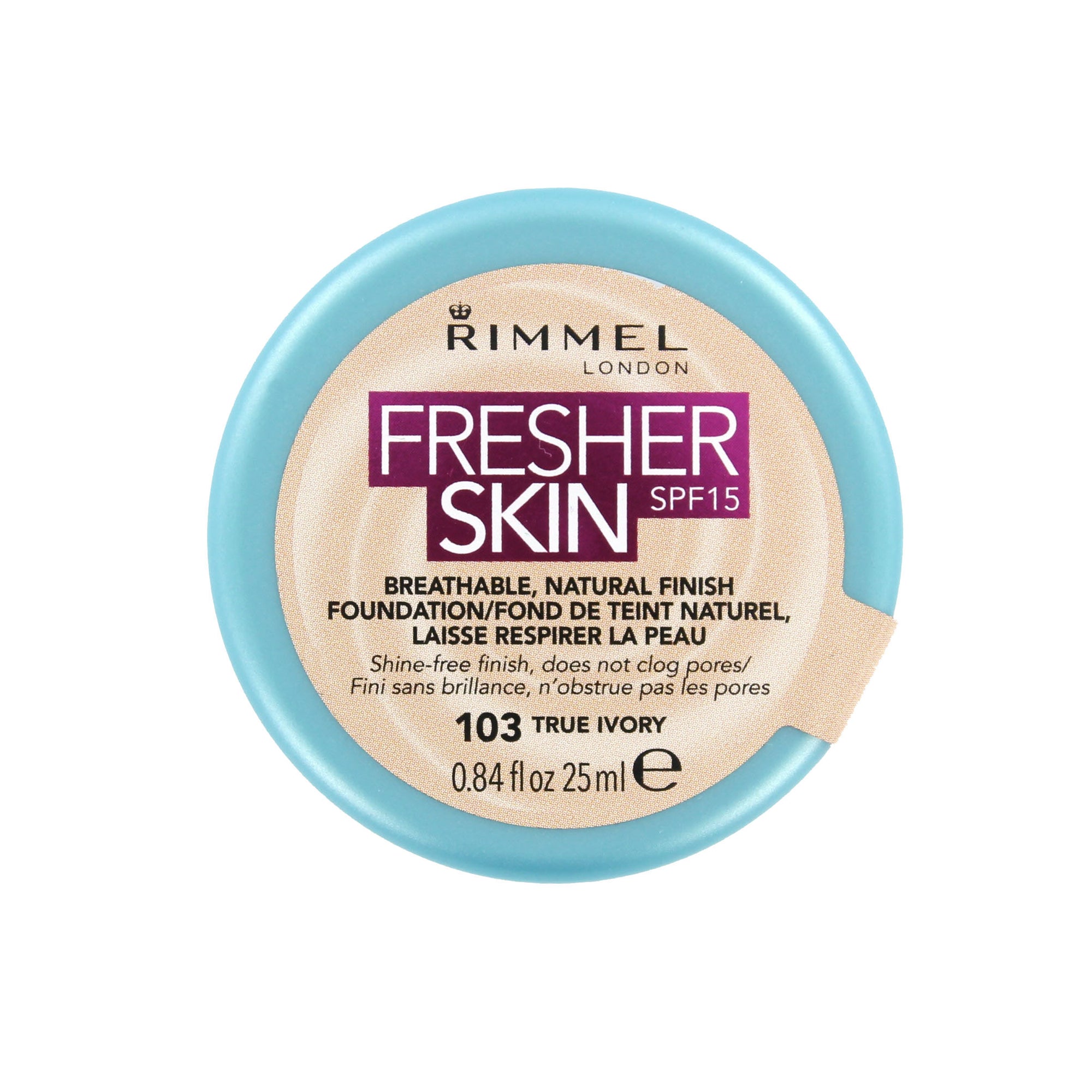 Rimmel Fresher Skin Foundation - 103 True Ivory