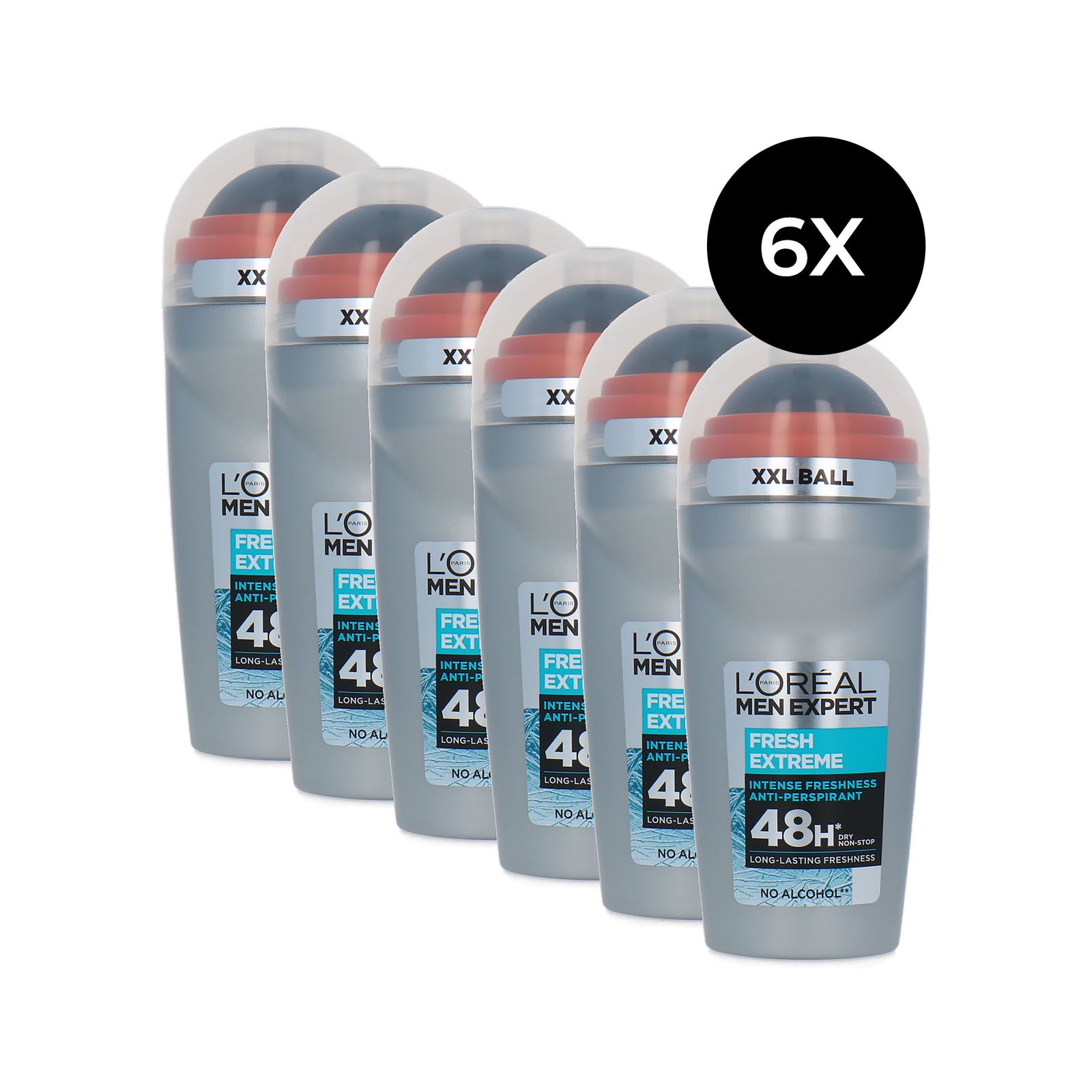 L'Oréal Men Expert Fresh Extreme Deo Roller - 6 x 50 ml