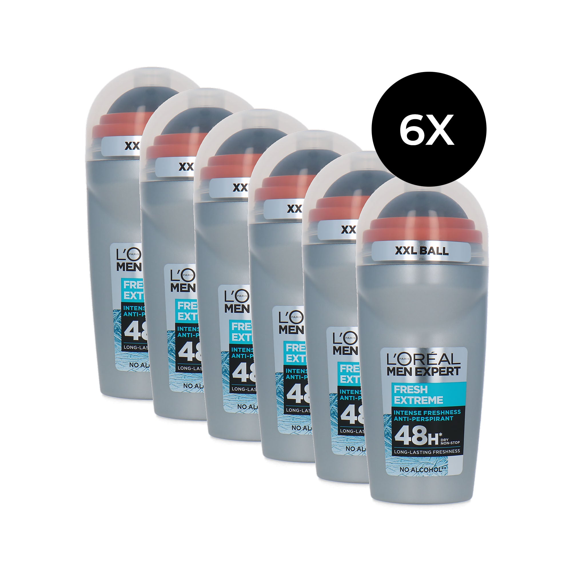 L'Oréal Men Expert Fresh Extreme Deo Roller - 6 x 50 ml