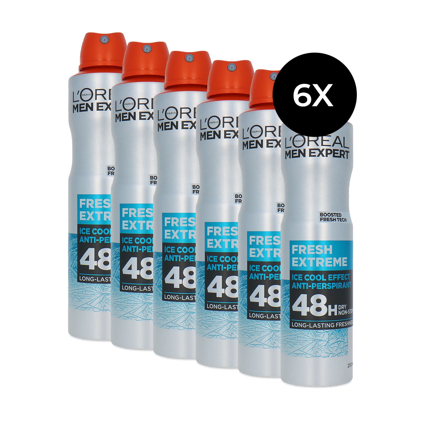 L'Oréal Men Expert Fresh Extreme Deospray - 6 x 250 ml