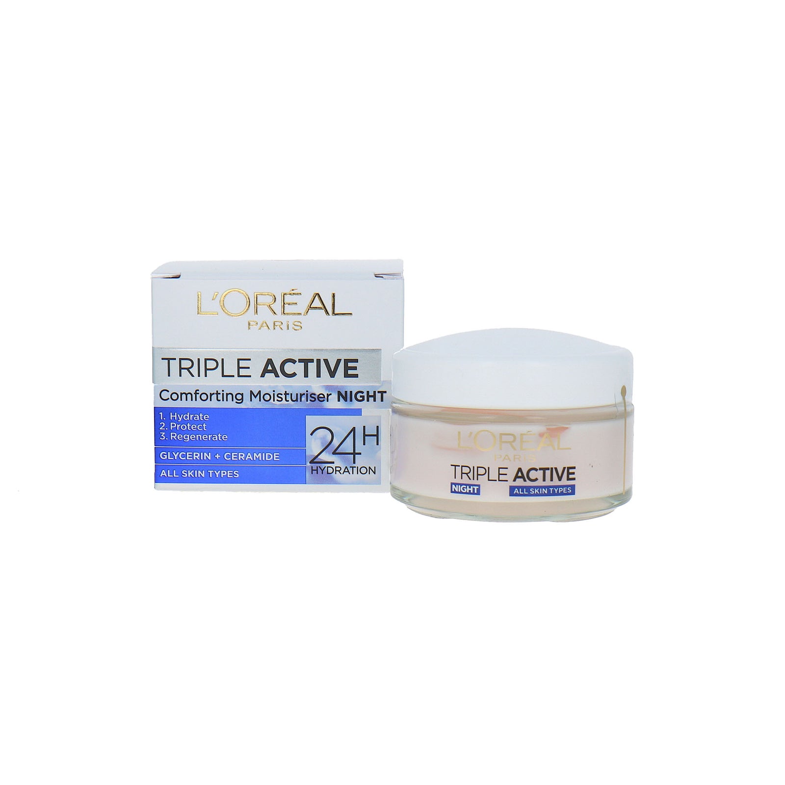 L'Oréal Triple Active Comforting Moisturiser Nachtcrème - 50 ml