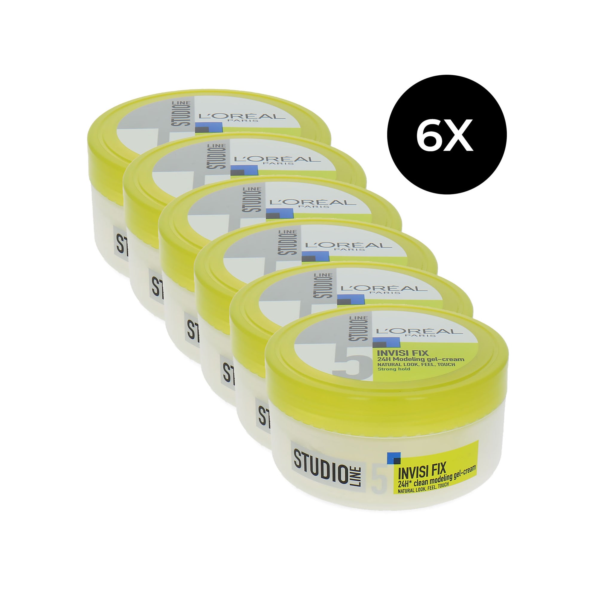 L'Oréal Studio Line Invisi Fix 24H Modeling Gel-Cream - 6 x 150 ml
