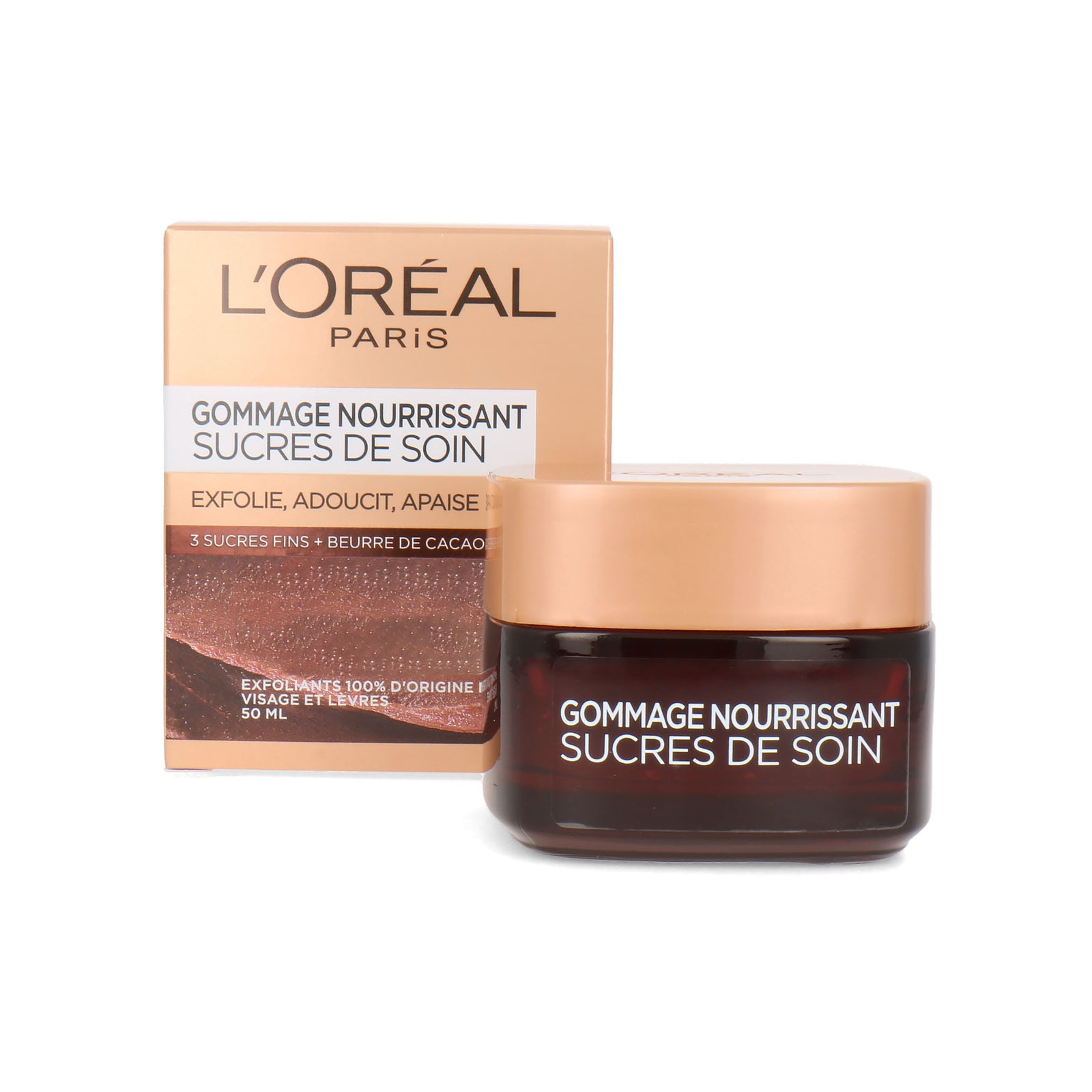 L'Oréal Nourishing Sugar Scrub Exfoliates, Softens, Soothes - 50 ml (Franse Tekst)