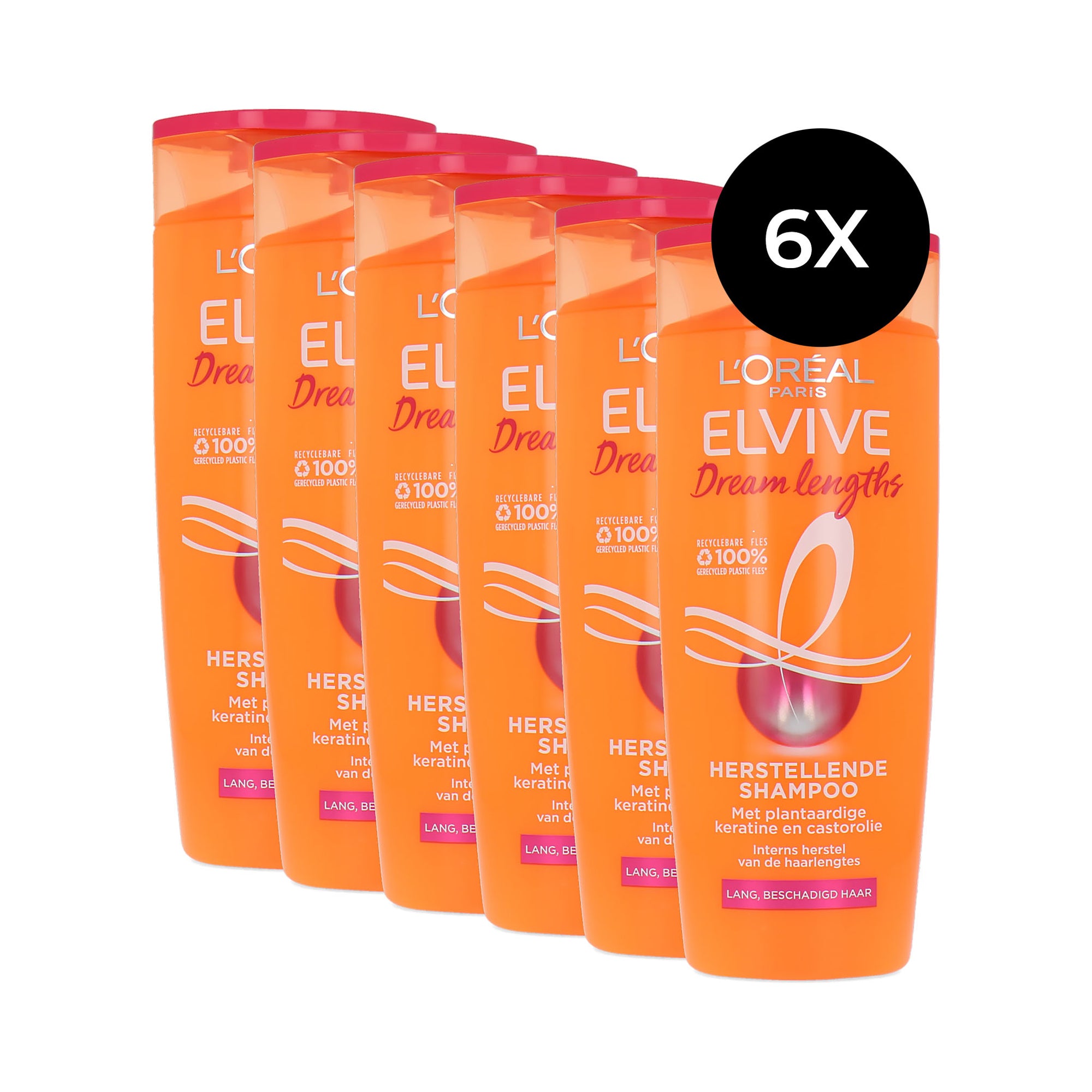 L'Oréal Elvive Dream Lengths Shampoo - 6 x 250 ml