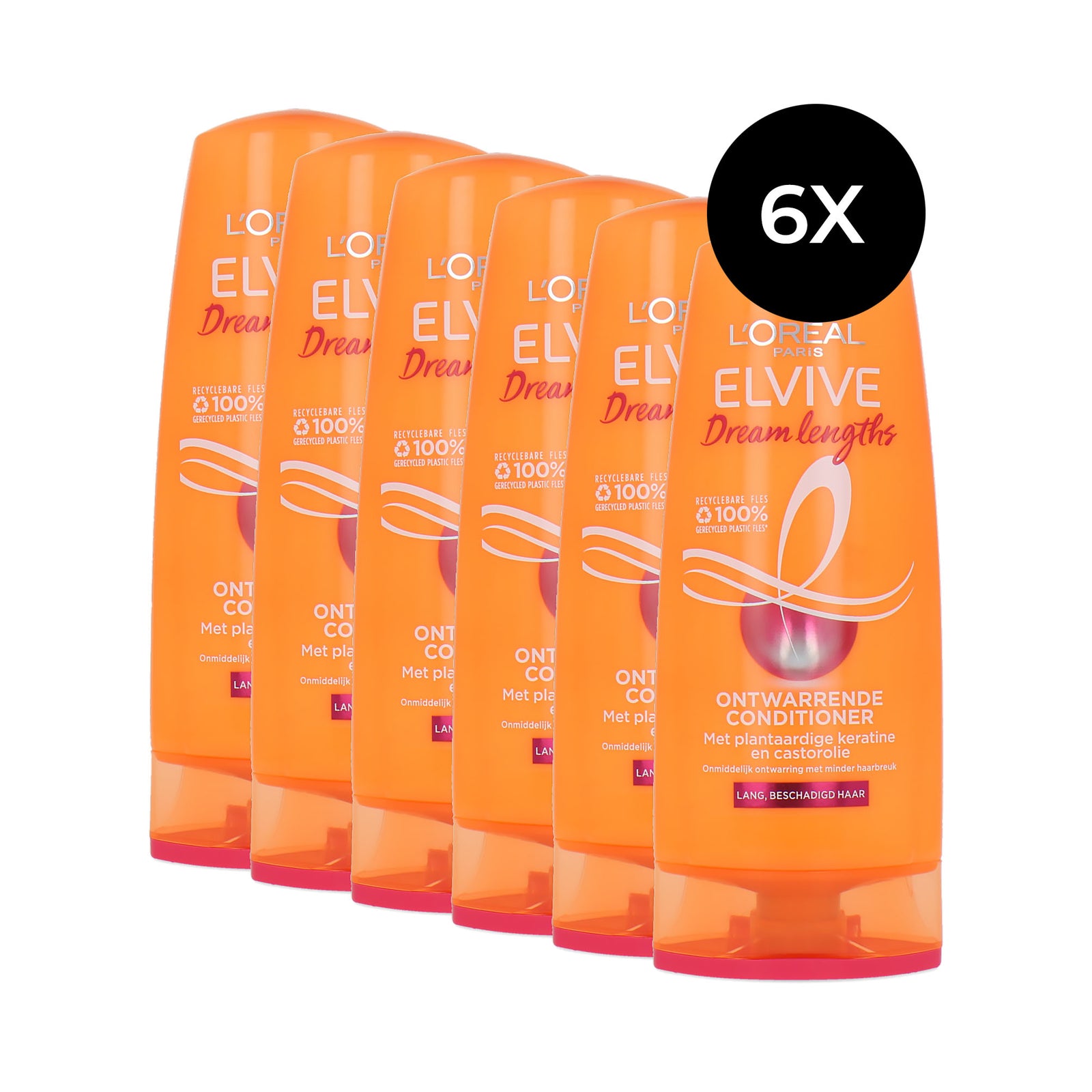 L'Oréal Elvive Dream Lengths Conditioner - 6 x 200 ml