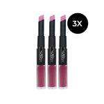 L'Oréal Infallible 24HR 2 Step Lipstick - 218 Wandering Wildberry (set van 3)