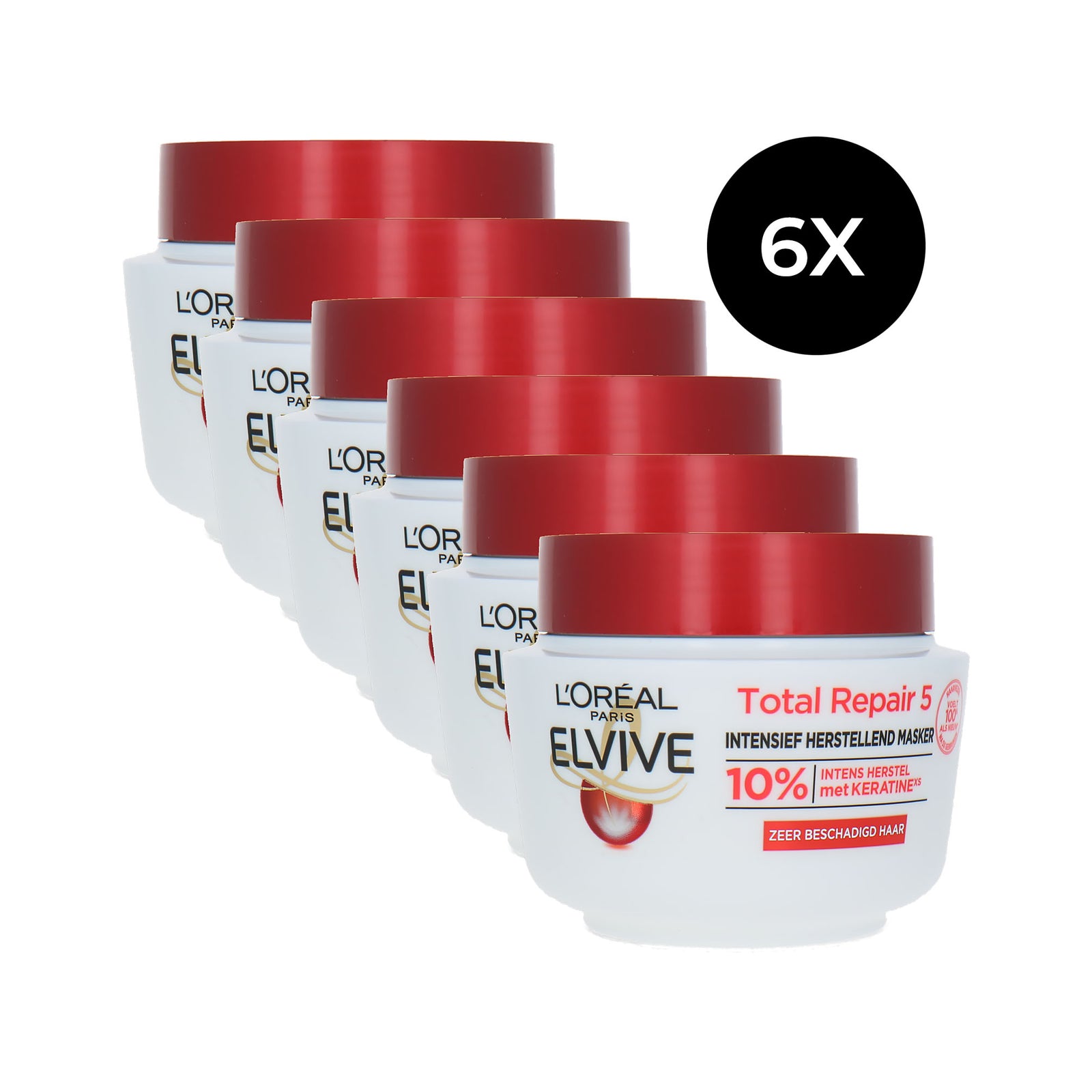 L'Oréal Elvive Total Repair 5 Hair Mask - 6 x 300 ml