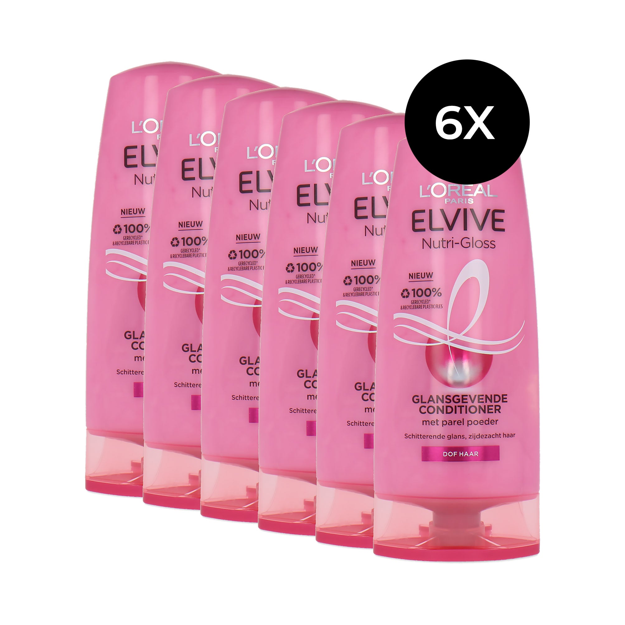 L'Oréal Elvive Nutri-Gloss Conditioner - 6 x 200 ml