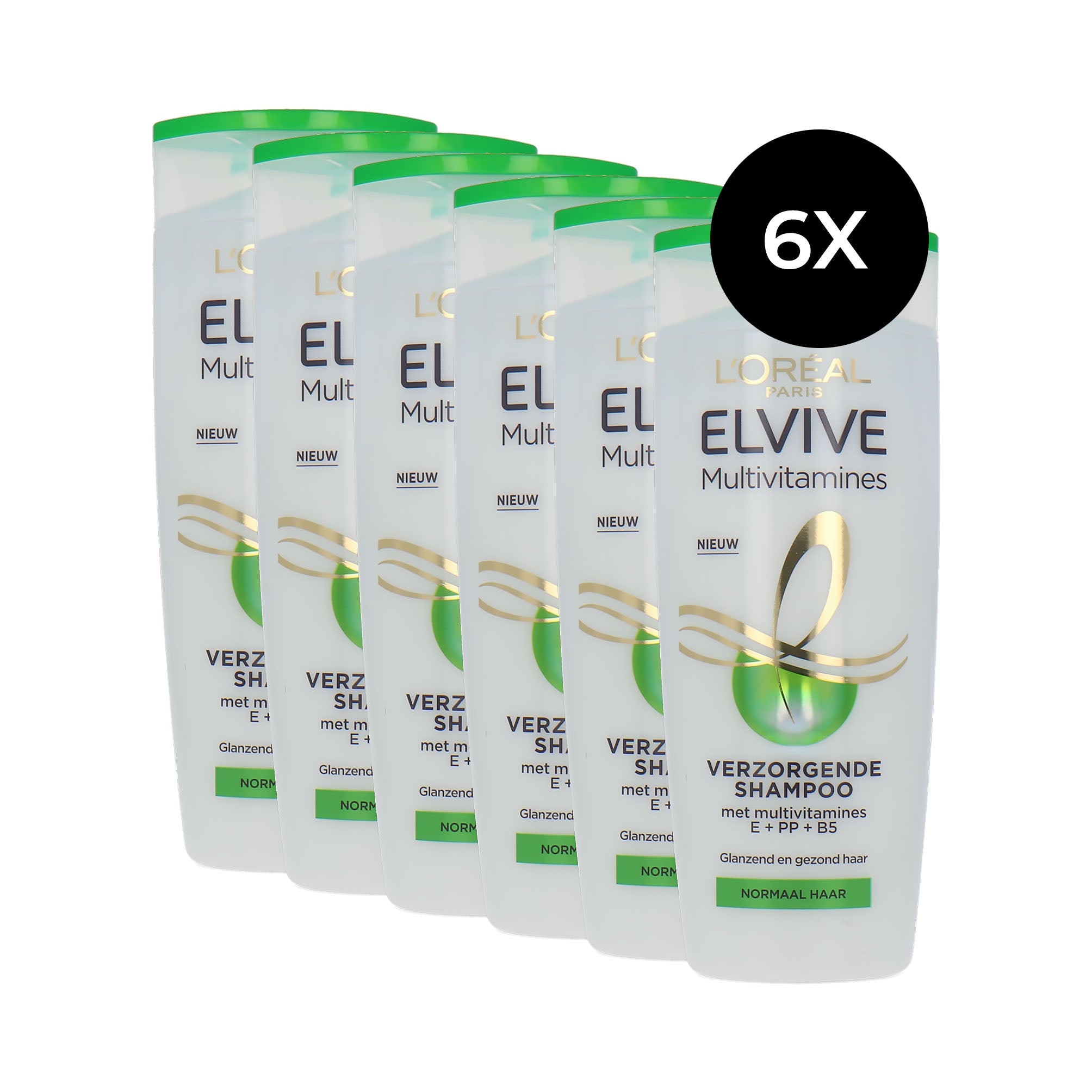 L'Oréal Elvive Multivitamines Shampoo - 6 x 250 ml