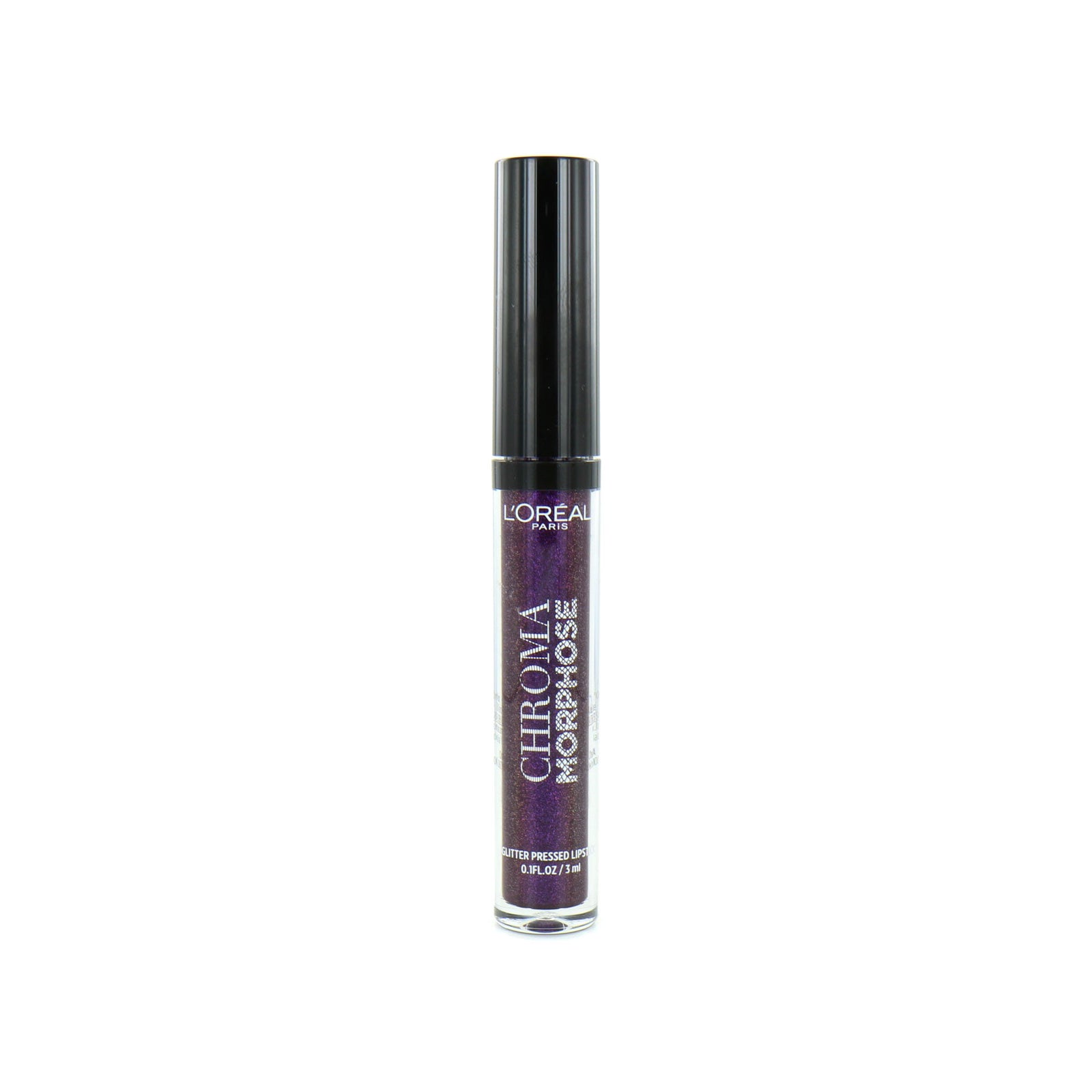 L'Oréal Chroma Morphose Glitter Pressed Lipstick - 04 Deep Venom