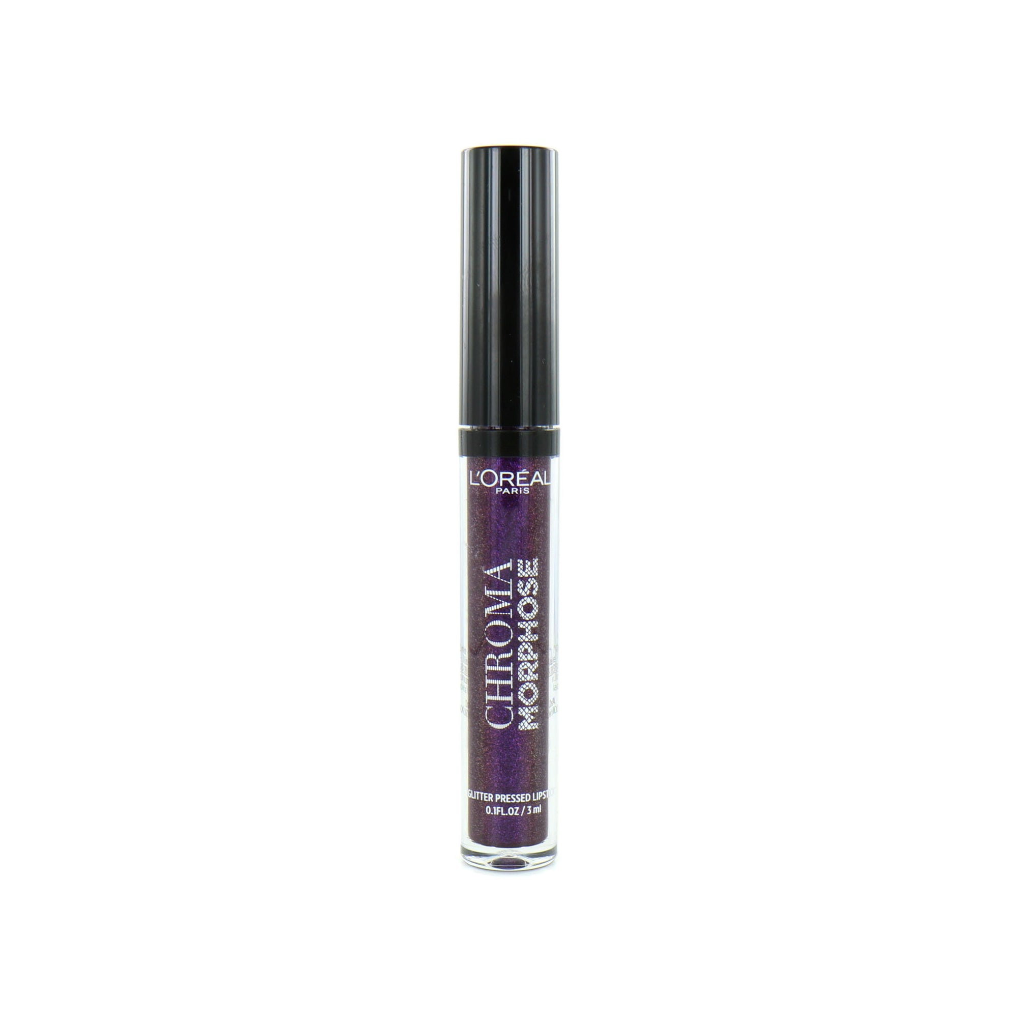 L'Oréal Chroma Morphose Glitter Pressed Lipstick - 04 Deep Venom