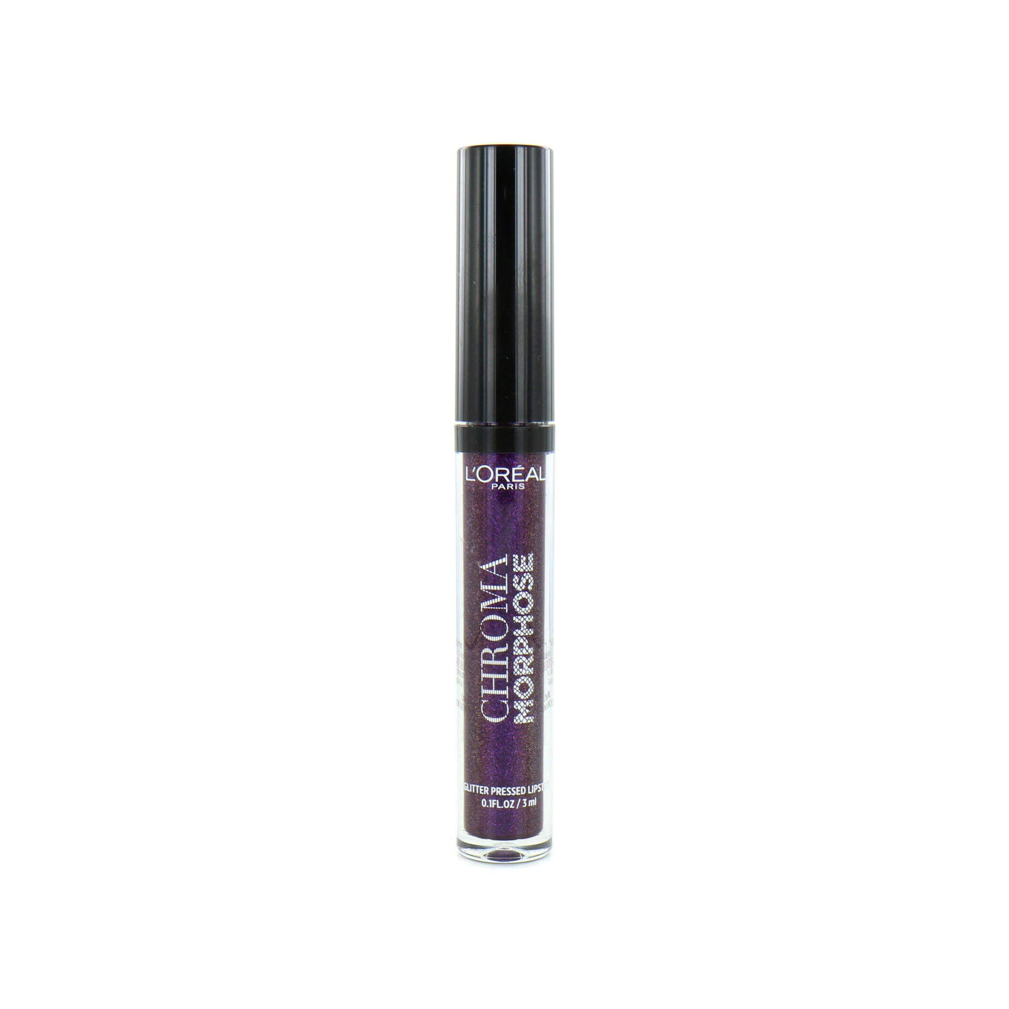 L'Oréal Chroma Morphose Glitter Pressed Lipstick - 04 Deep Venom