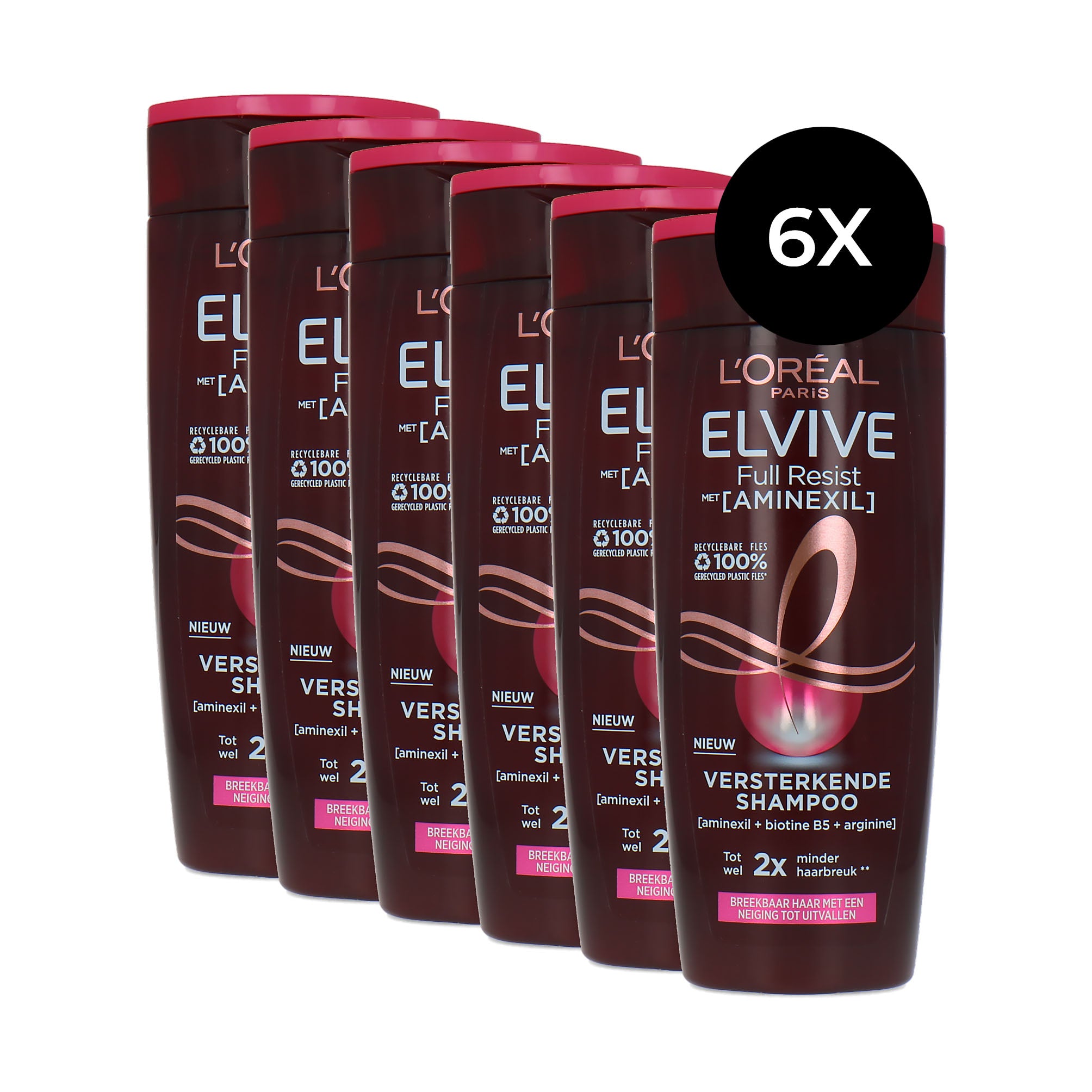 L'Oréal Elvive Full Resist Shampoo - 6 x 250 ml