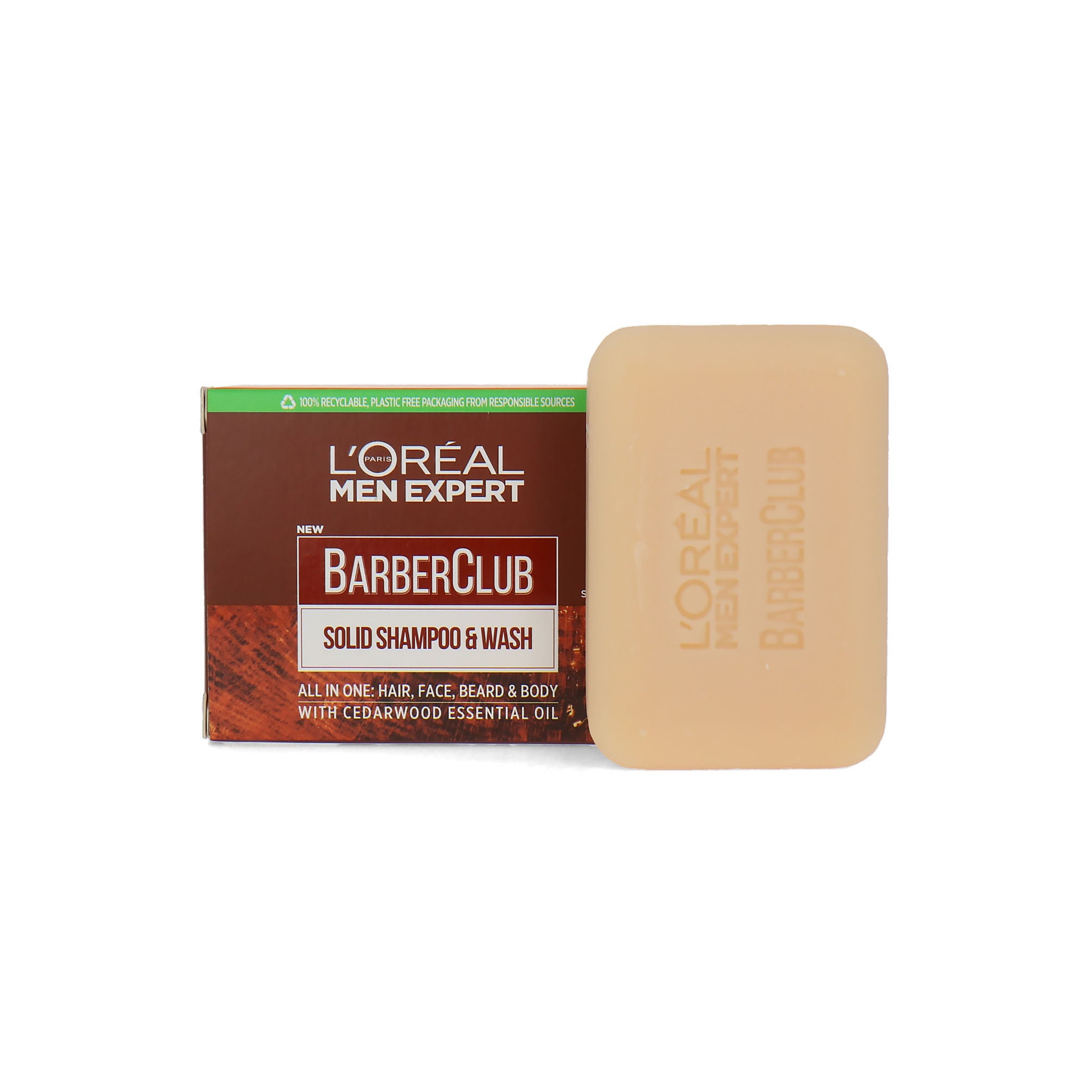 L'Oréal Men Expert BarberClub Solid Shampoo & Wash Bar - 80 g