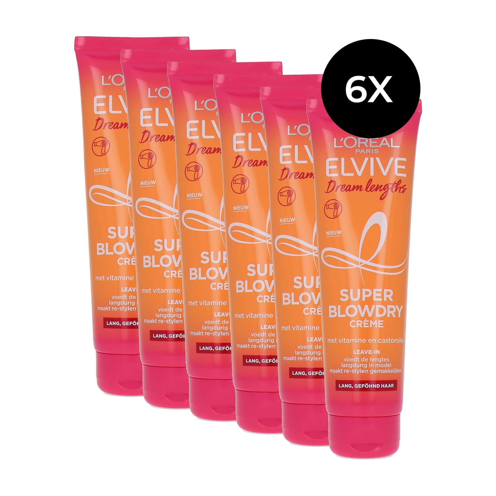 L'Oréal Elvive Super Blowdry Cream - 6 x 150 ml