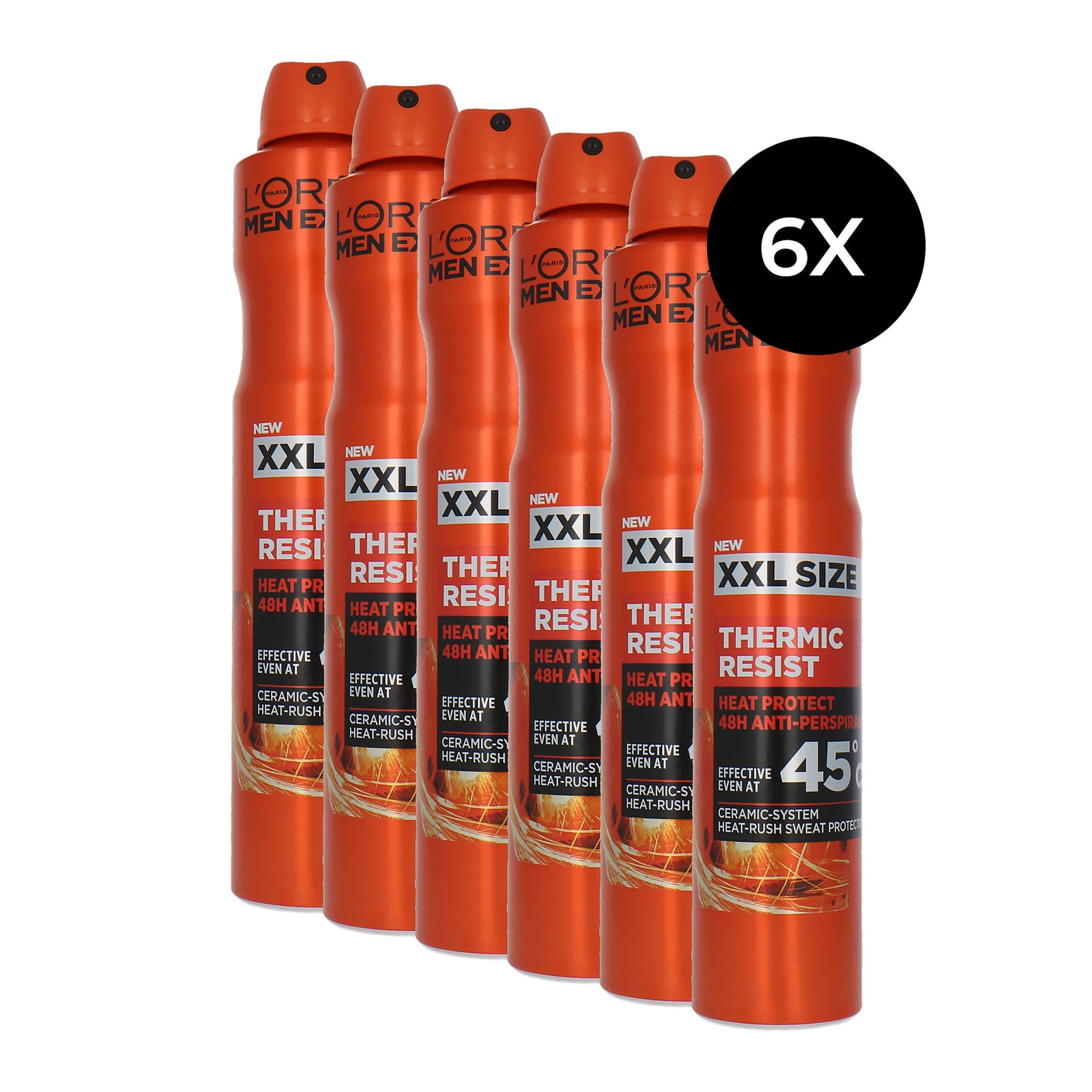 L'Oréal Men Expert Thermic Resist Deodorant Spray XXL - 6 x 300 ml