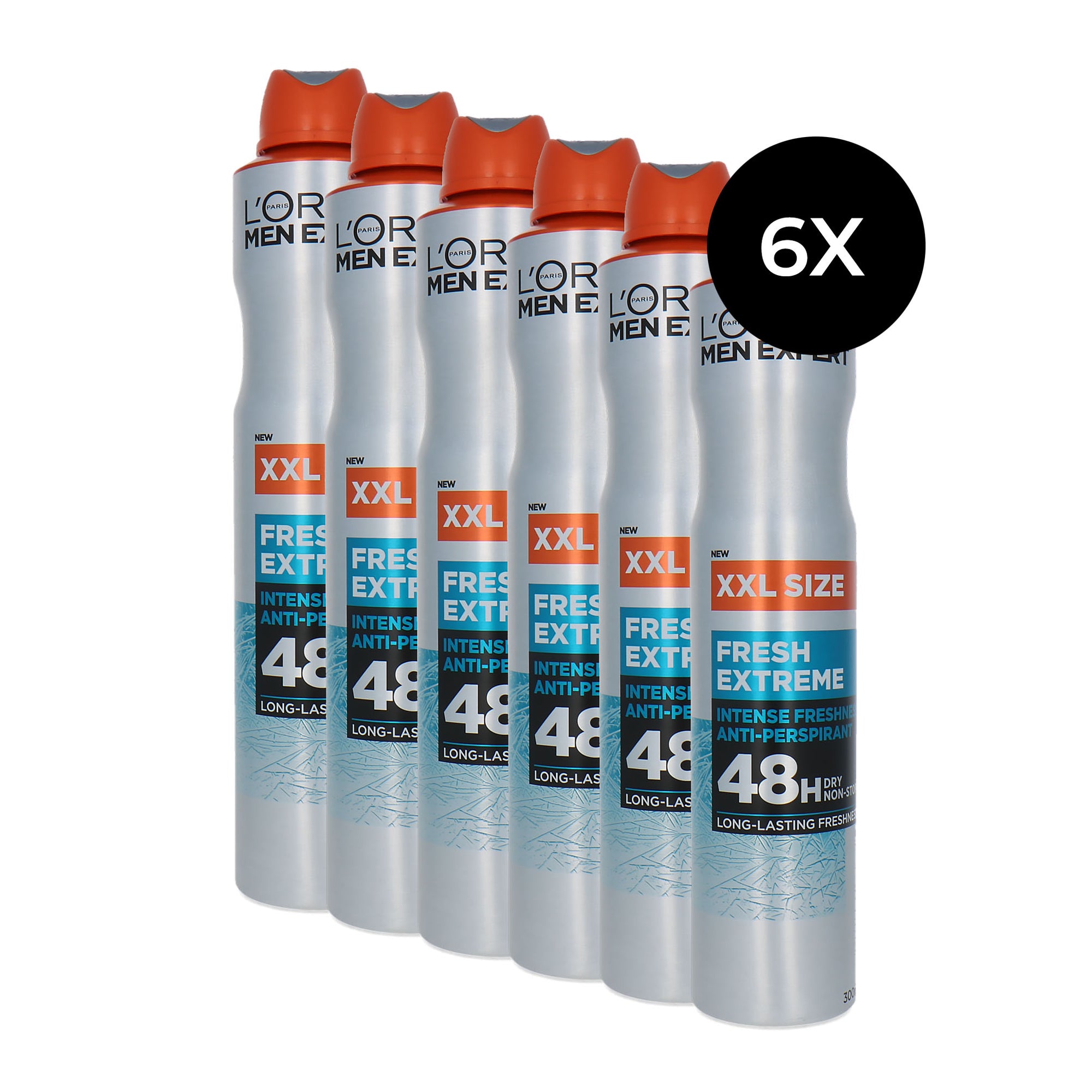 L'Oréal Men Expert Fresh Extreme Deodorant Spray XXL - 6 x 300 ml