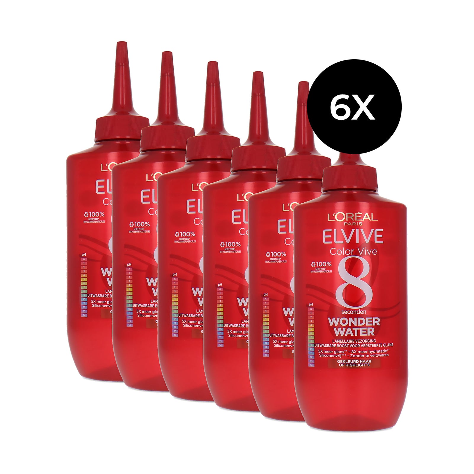 L'Oréal Elvive Color Vive 8 Seconds Wonder Water - 6 x 200 ml