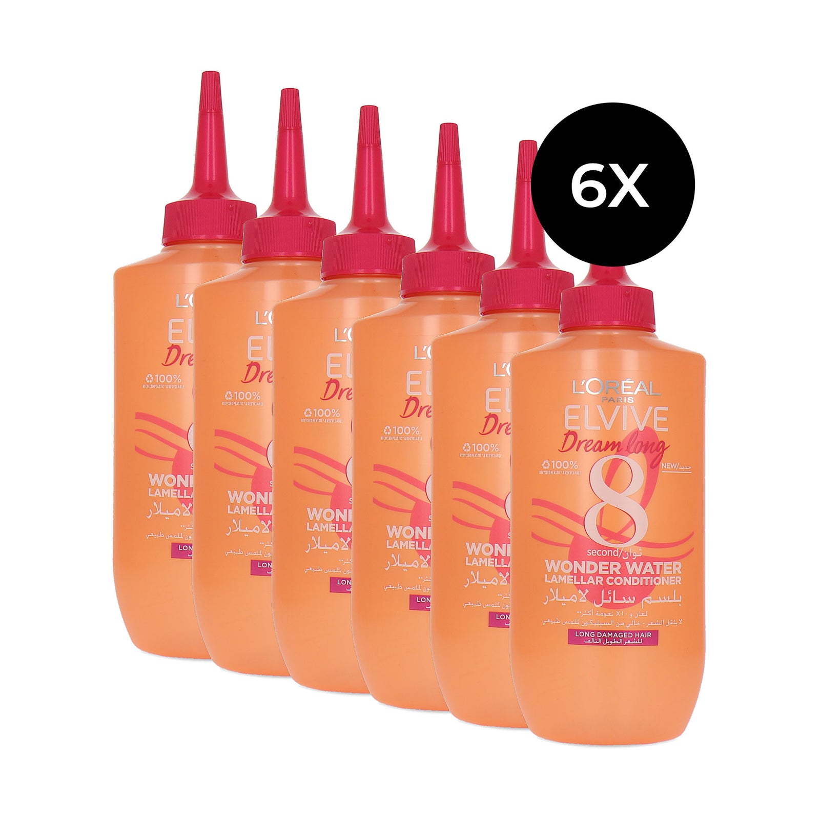 L'Oréal Elvive 8 Second Wonder Water Dream Long - 6 x 200 ml