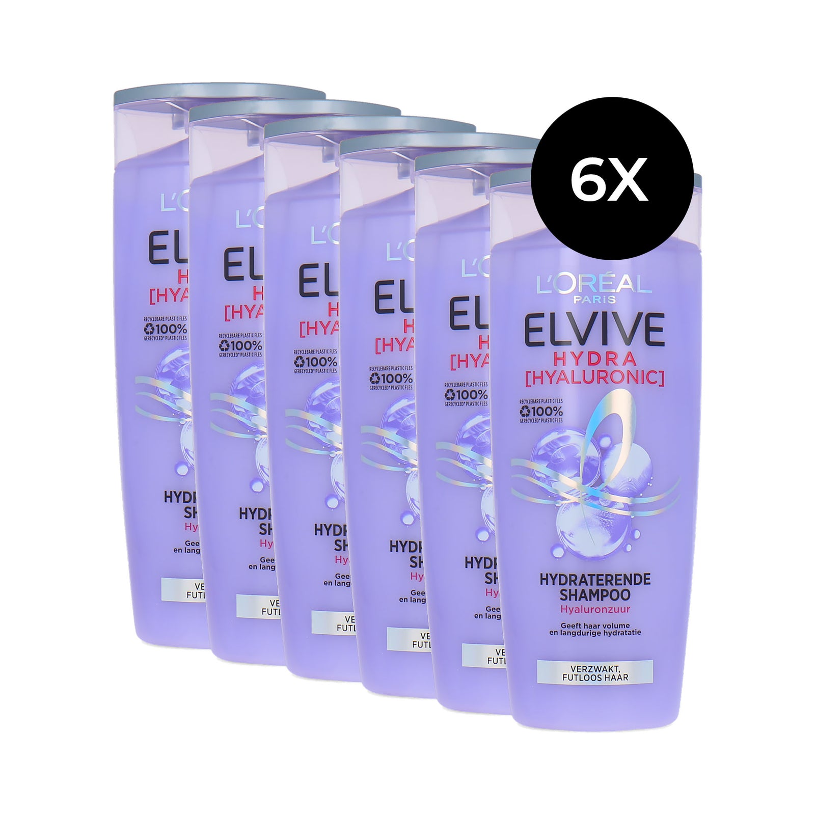 L'Oréal Elvive Hydra Hyaluronic Shampoo - 6 x 250 ml