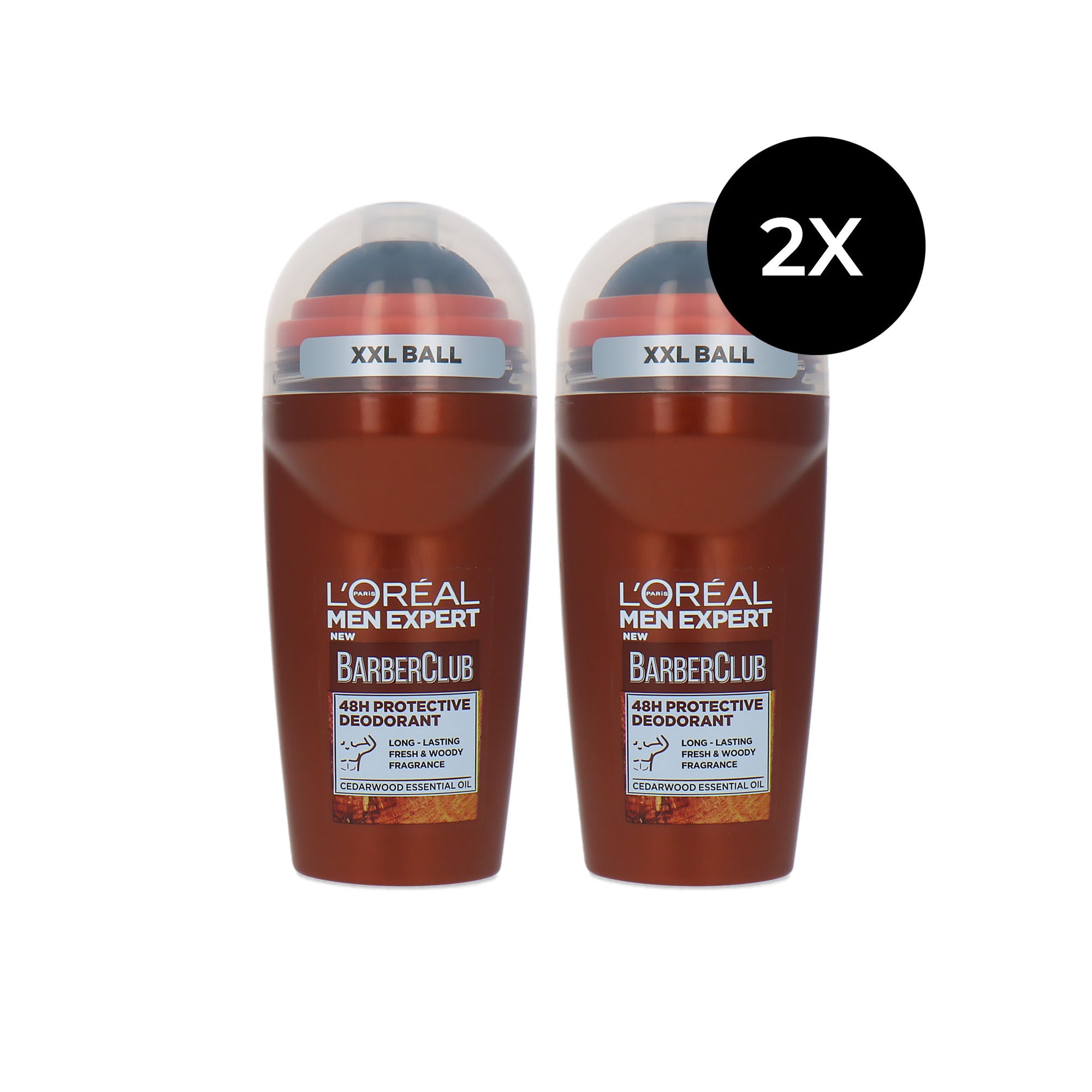 L'Oréal Men Expert Barber Club Deo Roller XXL Ball - 2 x 50 ml