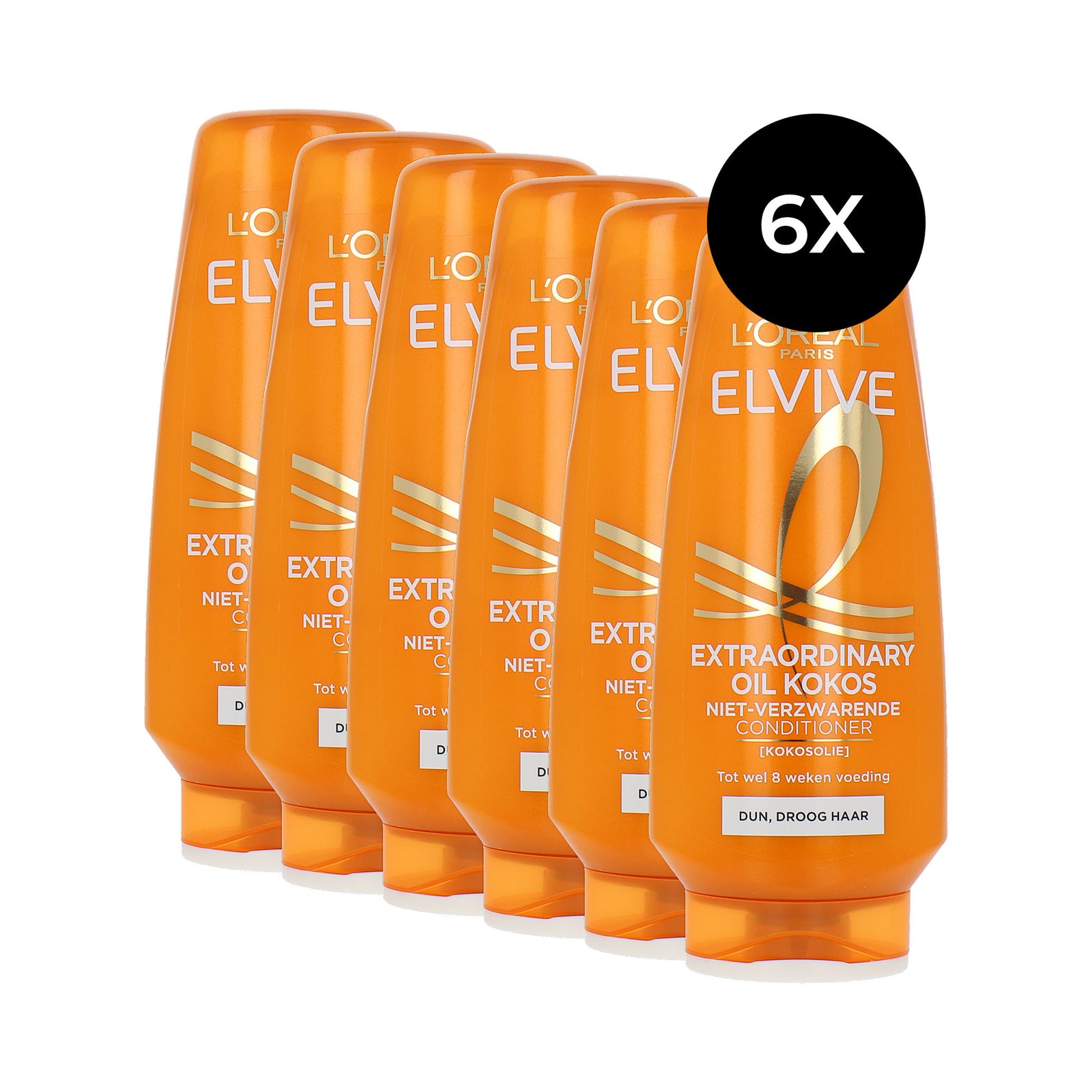 L'Oréal Elvive Extraordinary Oil Kokos Spülung - 6 x 200 ml
