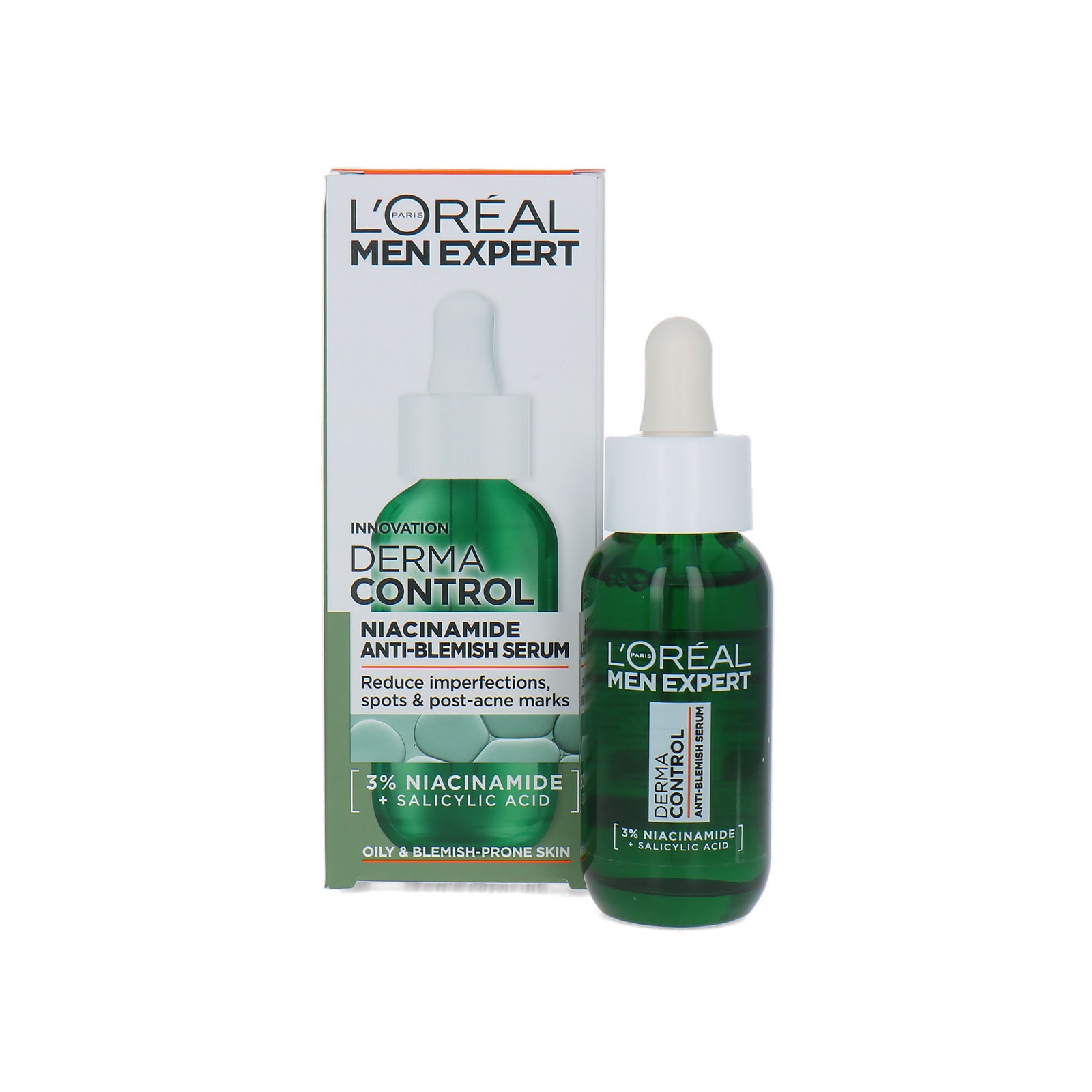 L'Oréal Men Expert Derma Control Niacinamide Anti-Blemish Serum - 30 ml (Voor vette & onzuivere huid)