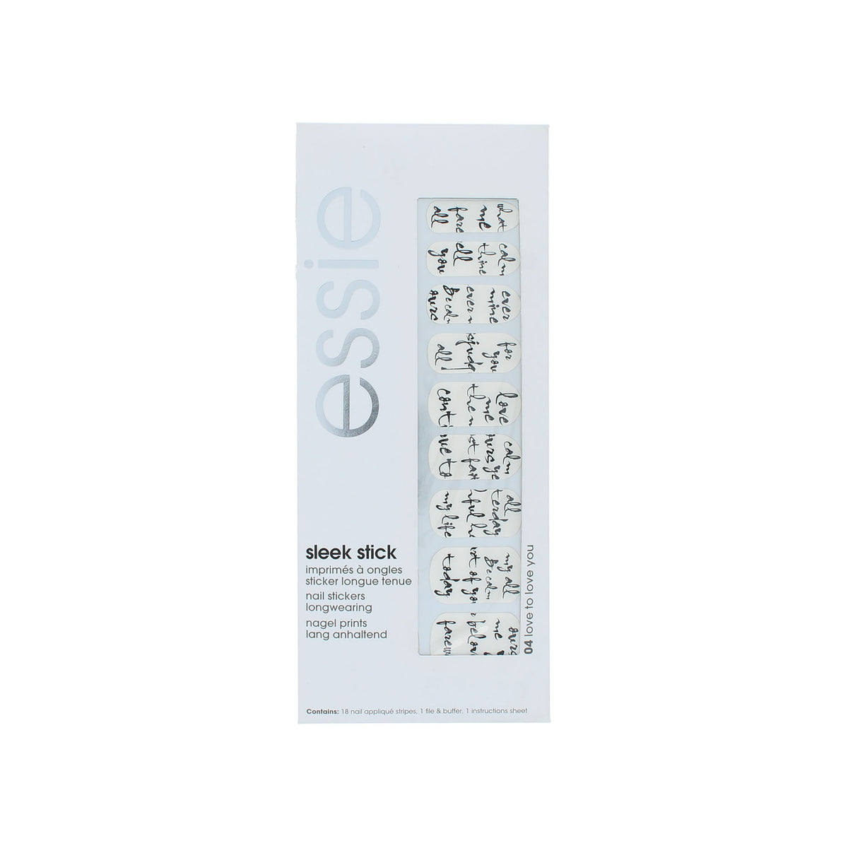 Essie Sleek Stick Nail Stickers - 04 Love To Love You