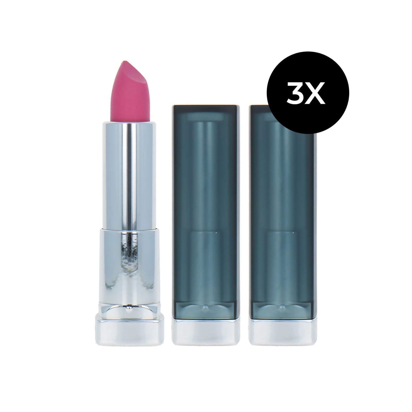 Maybelline Color Sensational Matte Lipstick - 940 Rose Rush (set van 3)
