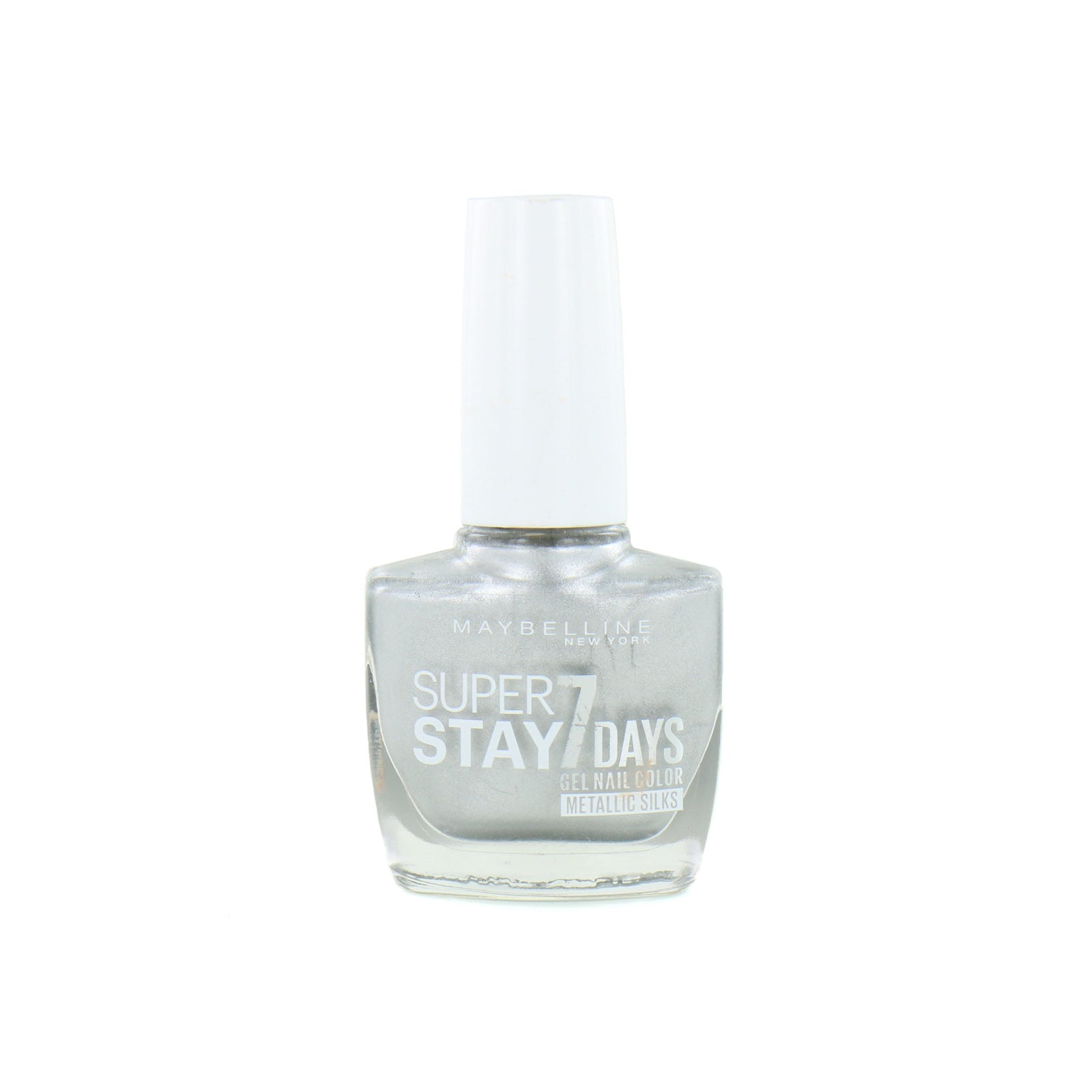 Maybelline SuperStay 7 Days Metallic Silks Nagellak - 881 Silver Satin
