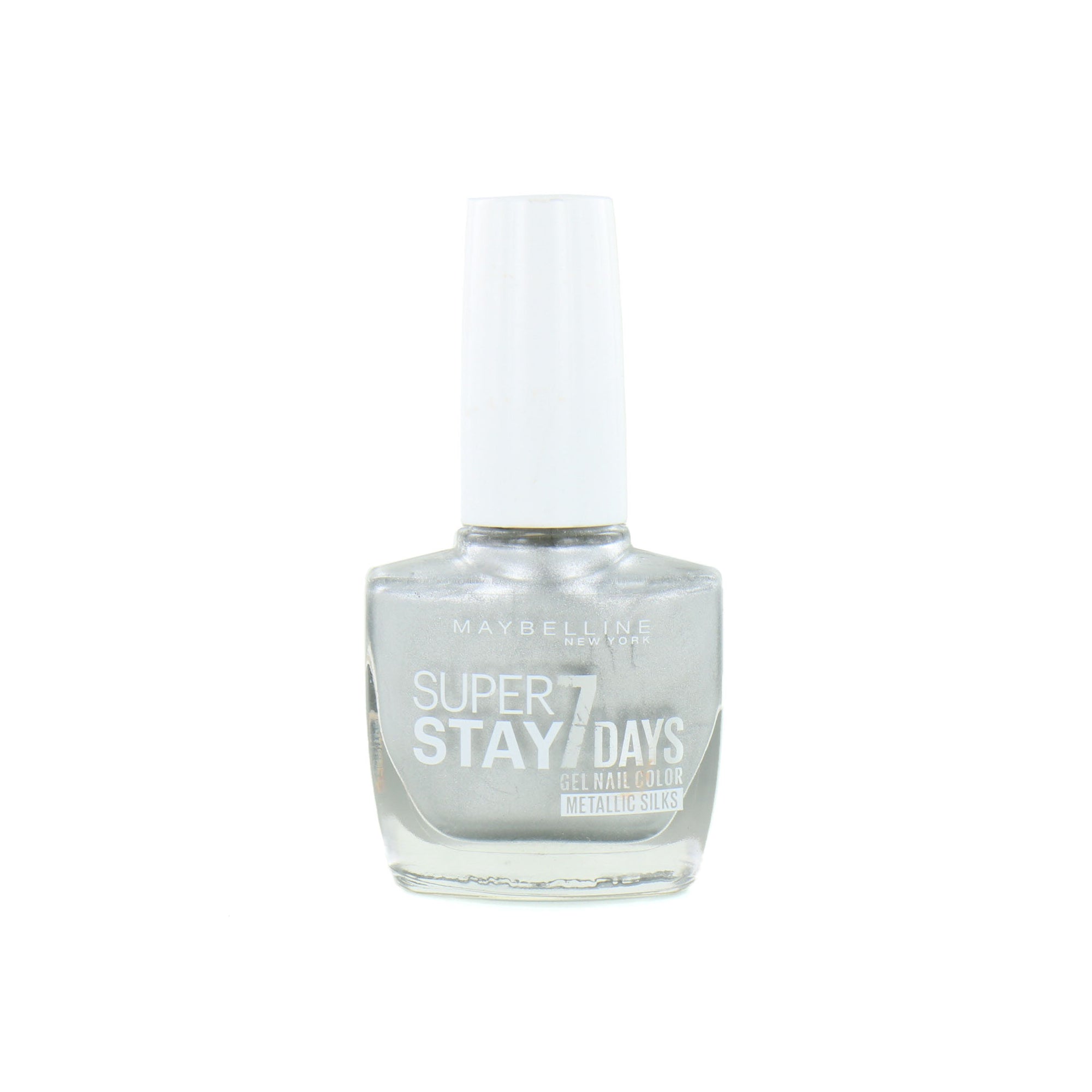 Maybelline SuperStay 7 Days Metallic Silks Nagellak - 881 Silver Satin