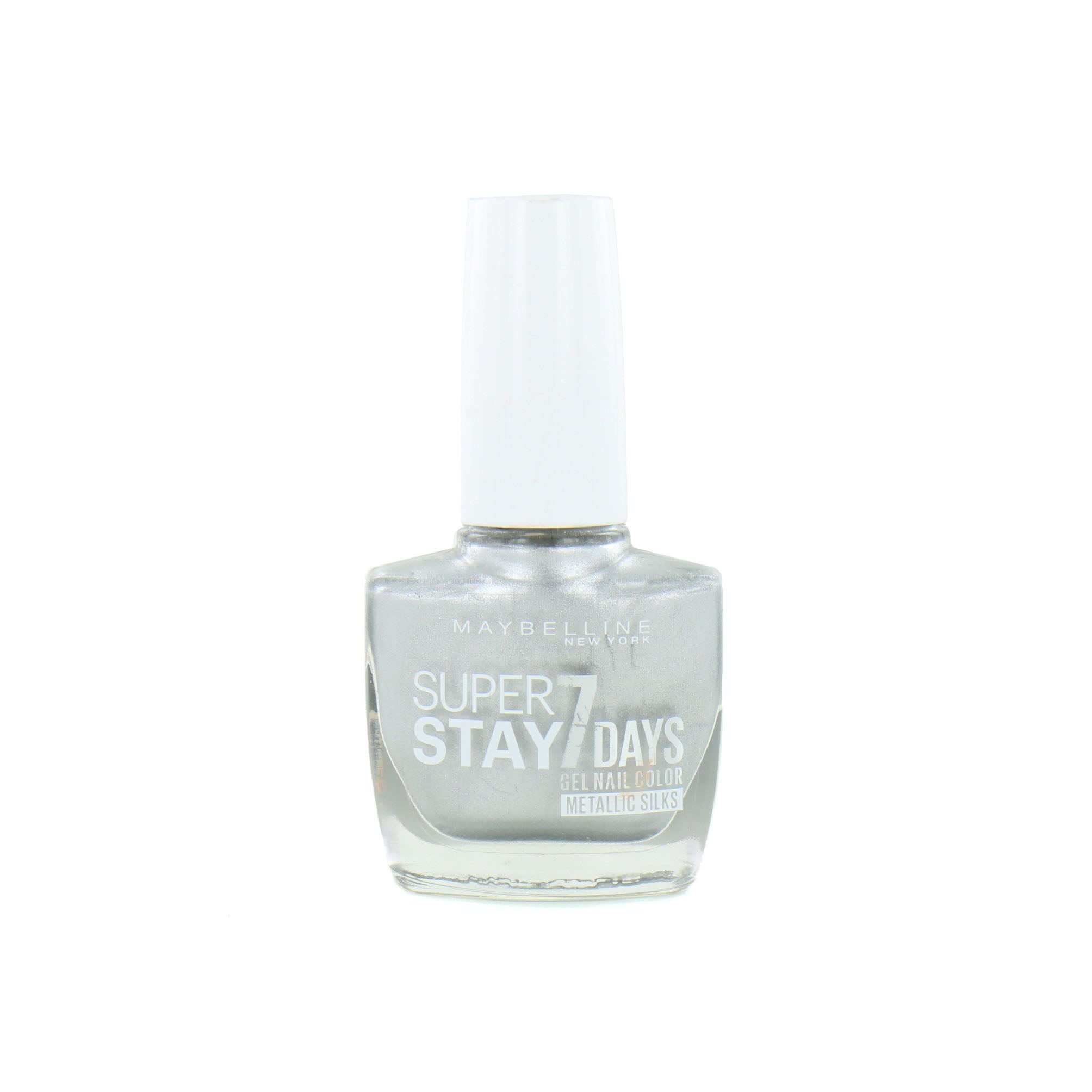 Maybelline SuperStay 7 Days Metallic Silks Nagellak - 881 Silver Satin