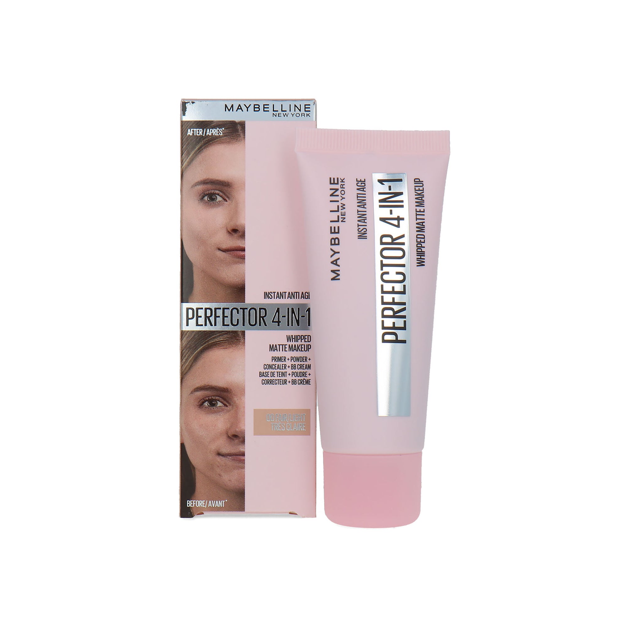Maybelline Instant Anti-Age 4-in1 Perfector Whipped Matte Make-up - 00 Fair/Light - 30 ml