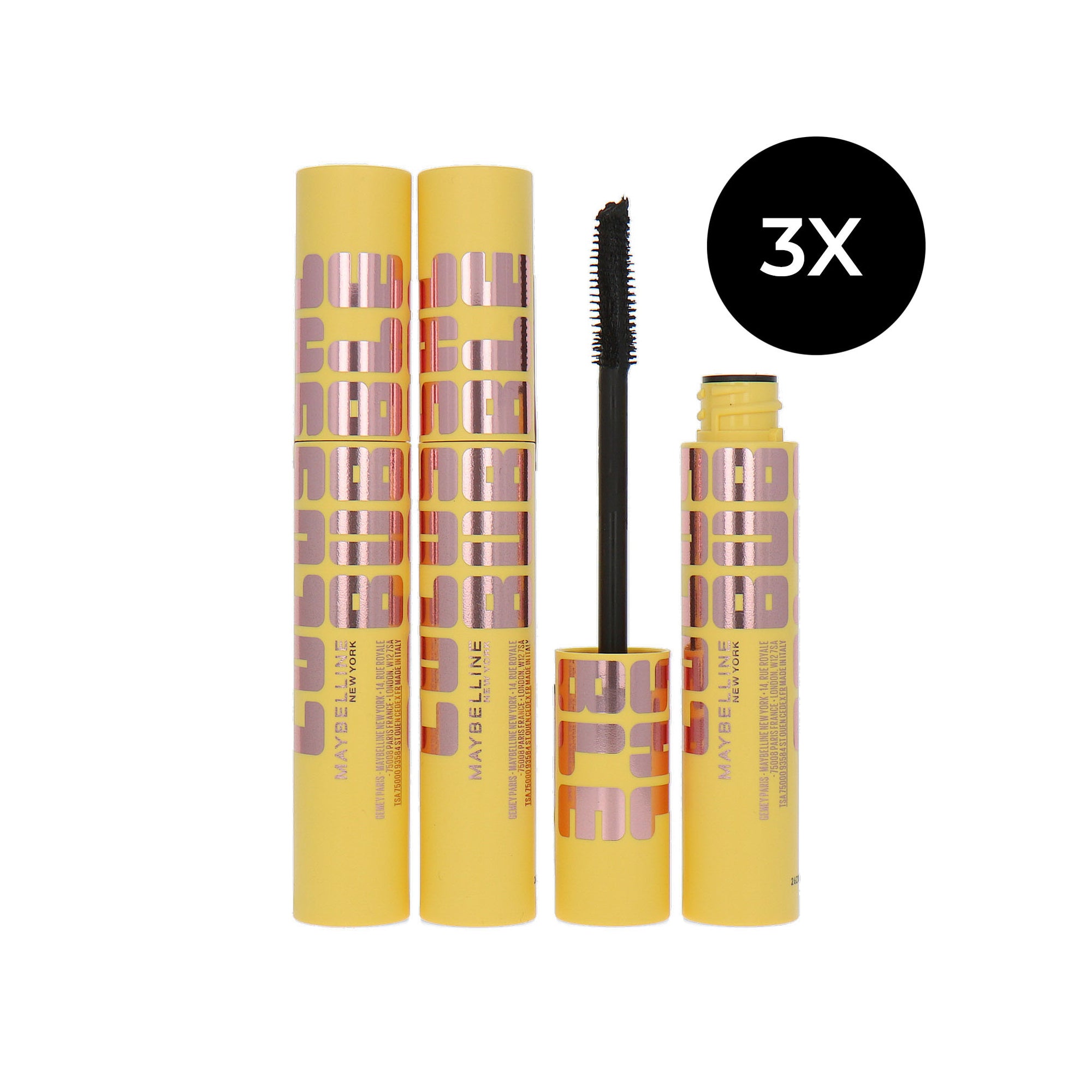 Maybelline Colossal Bubble Mascara - Black (Set van 3)