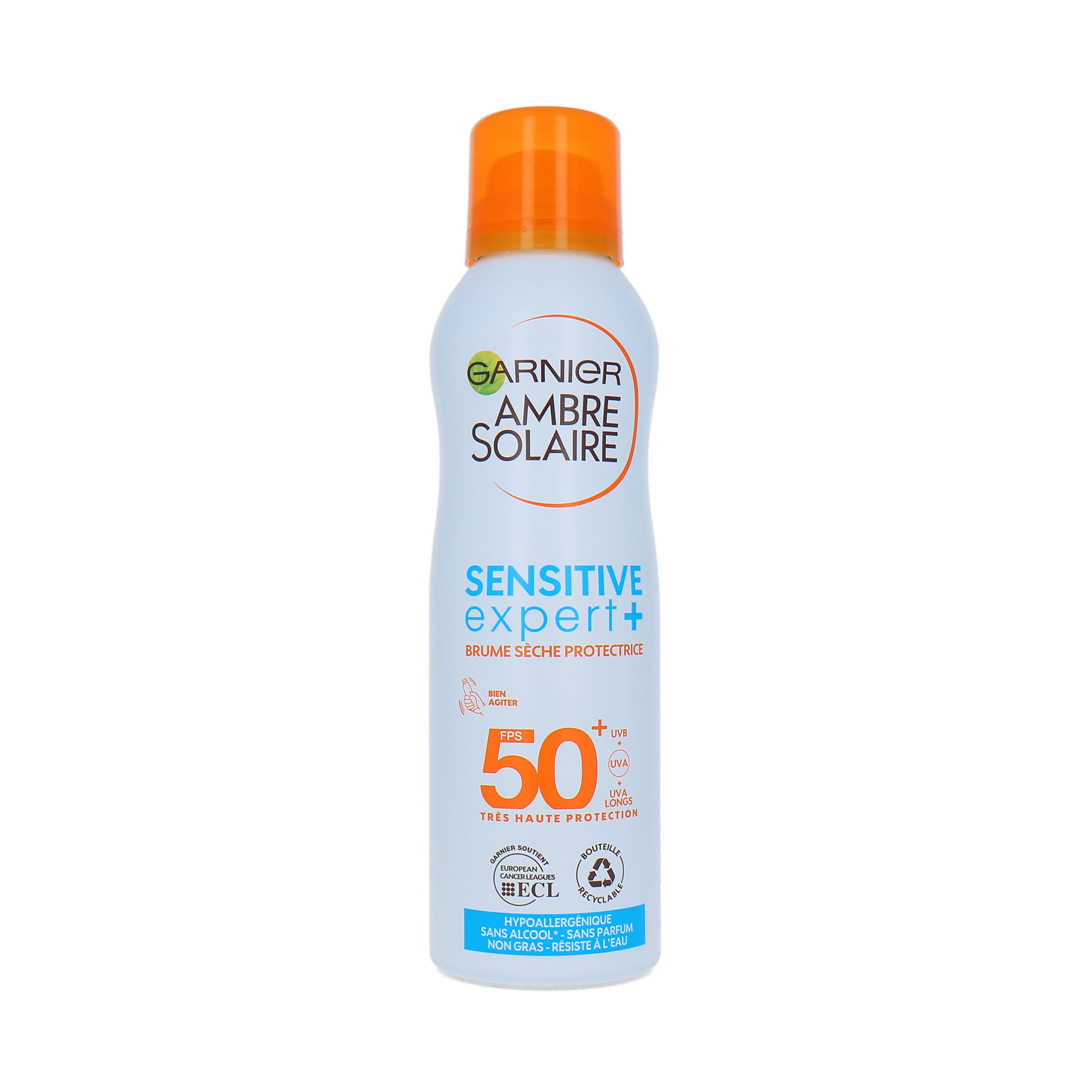 Garnier Ambre Solaire Sensitive Expert + Dry Mist SPF 50+ Zonnebrand Spray - 200 ml
