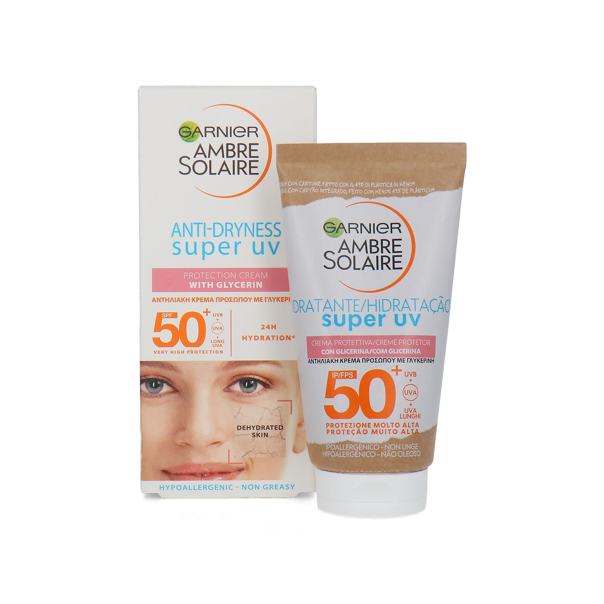 Garnier Ambre Solaire Anti-Dryness Super UV SPF 50+ Zonnebrandcrème - 50 ml