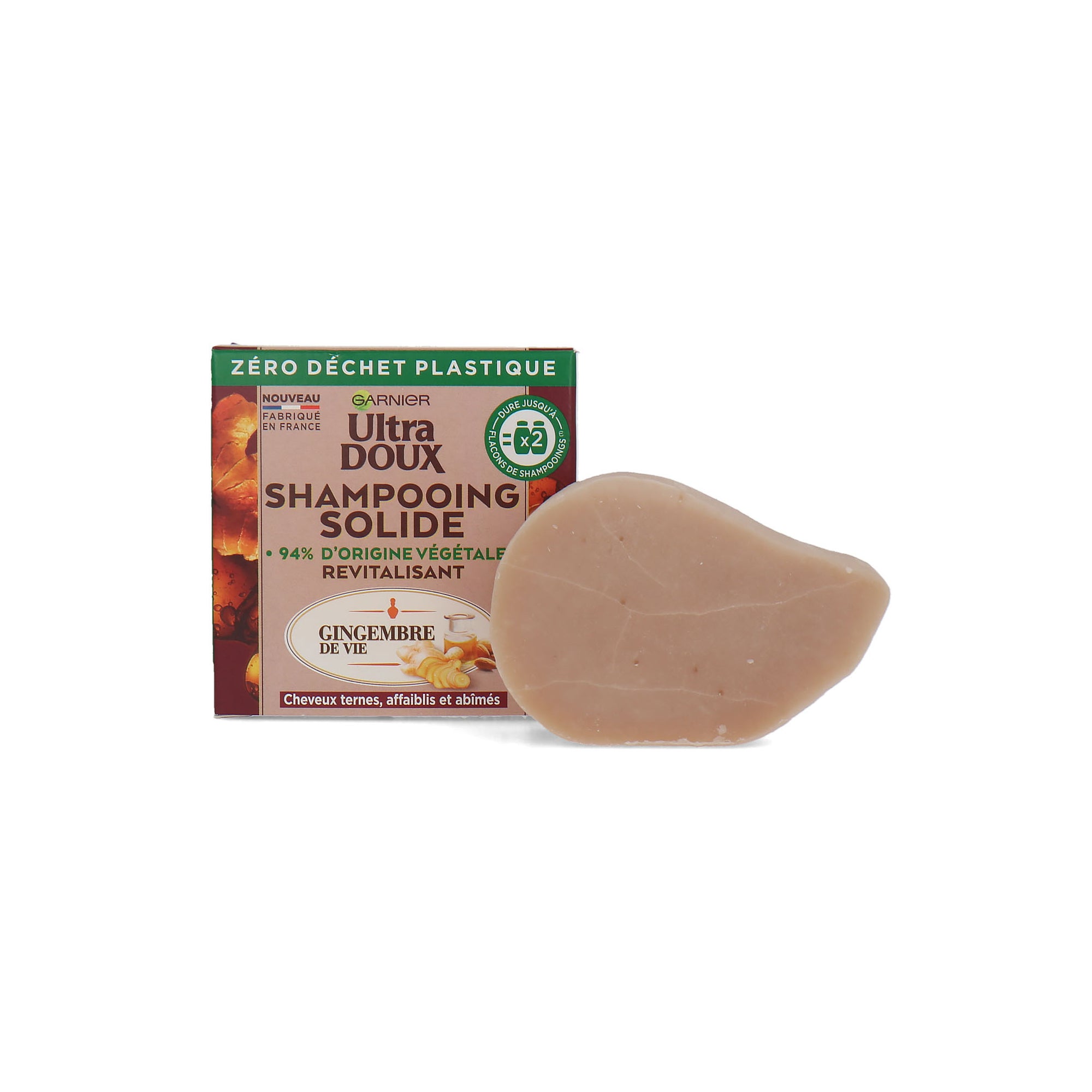 Garnier Ultra Doux Solid Shampooing Ginger For Dull Hair - 60 gram (Franse tekst)