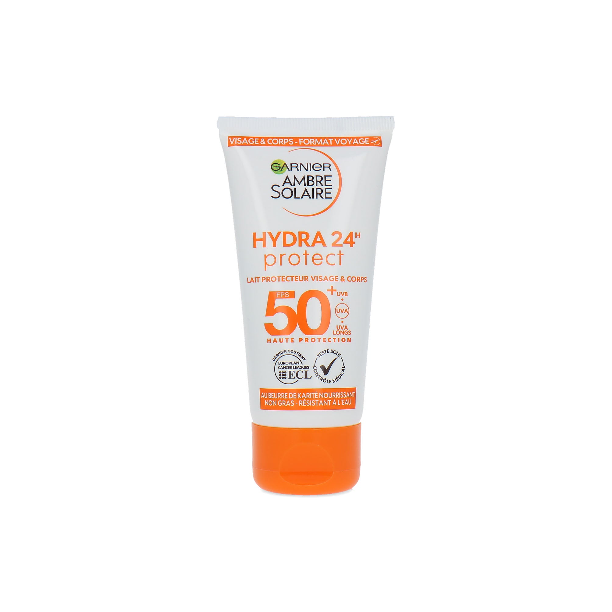 Garnier Ambre Solaire Hydra 24H Protect Zonnebrandcrème - 50 ml (SPF 50+)