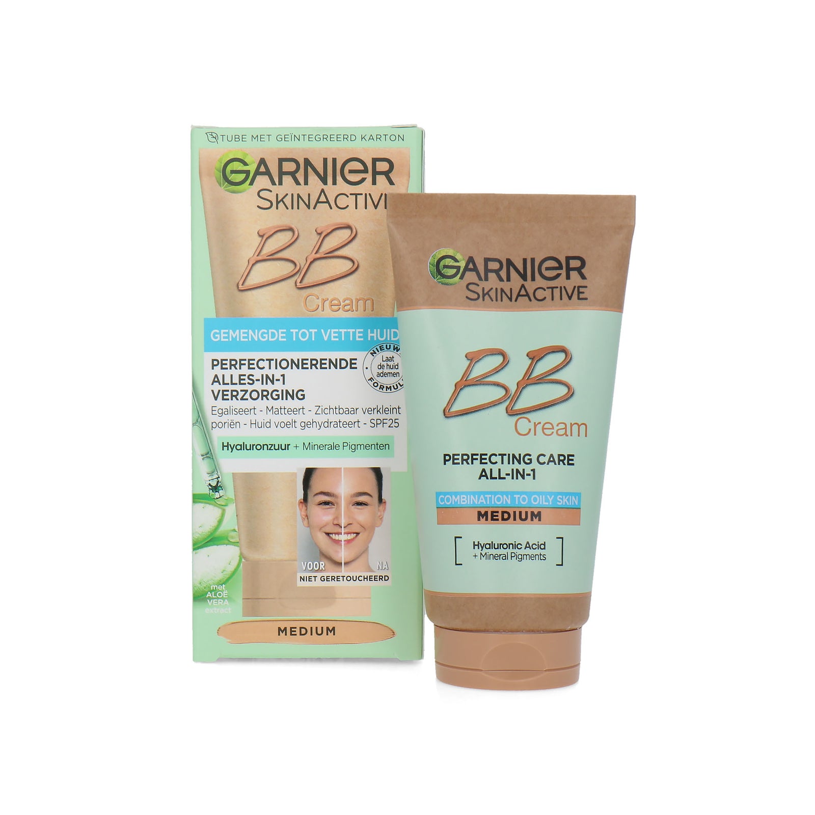 Garnier Skin Active BB Cream - Medium (voor gemengde tot vette huid)