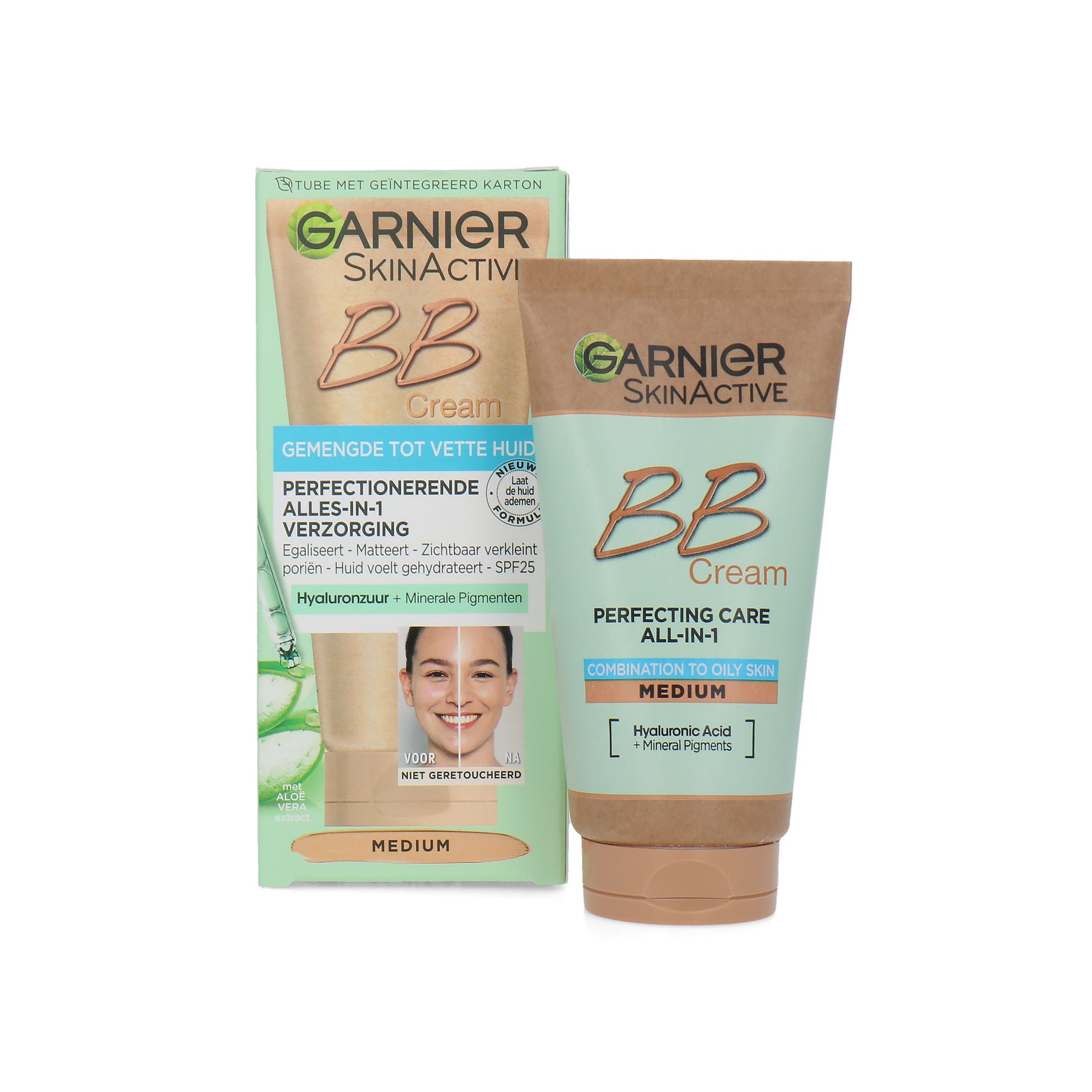 Garnier Skin Active BB Cream - Medium (voor gemengde tot vette huid)