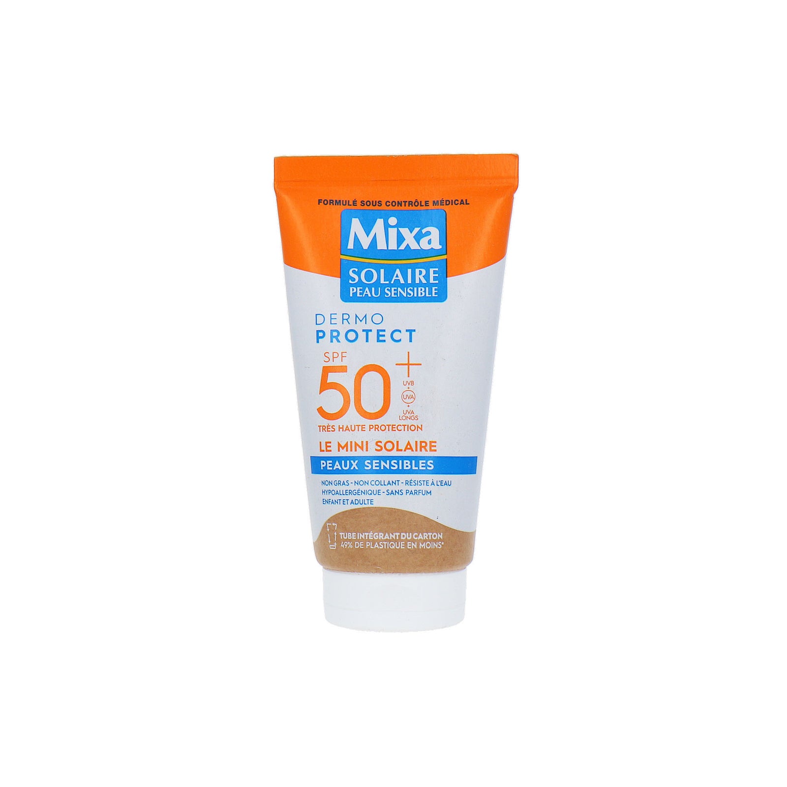 Mixa Dermo Protect SPF 50+ Zonnebrandcrème - 50 ml (voor gevoelige huid)