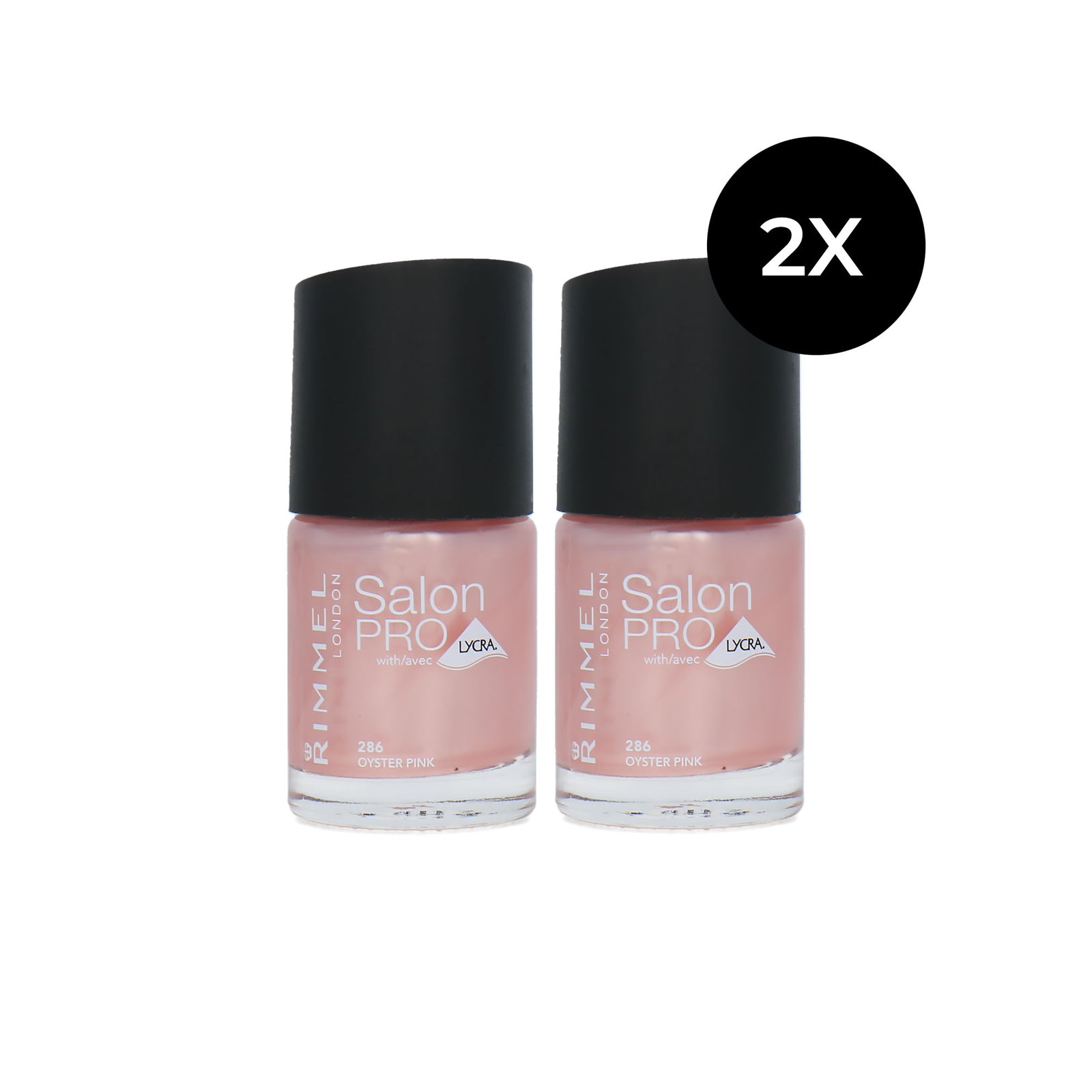 Rimmel Salon Pro Nagellak - 286 Oyster Pink (set van 2)
