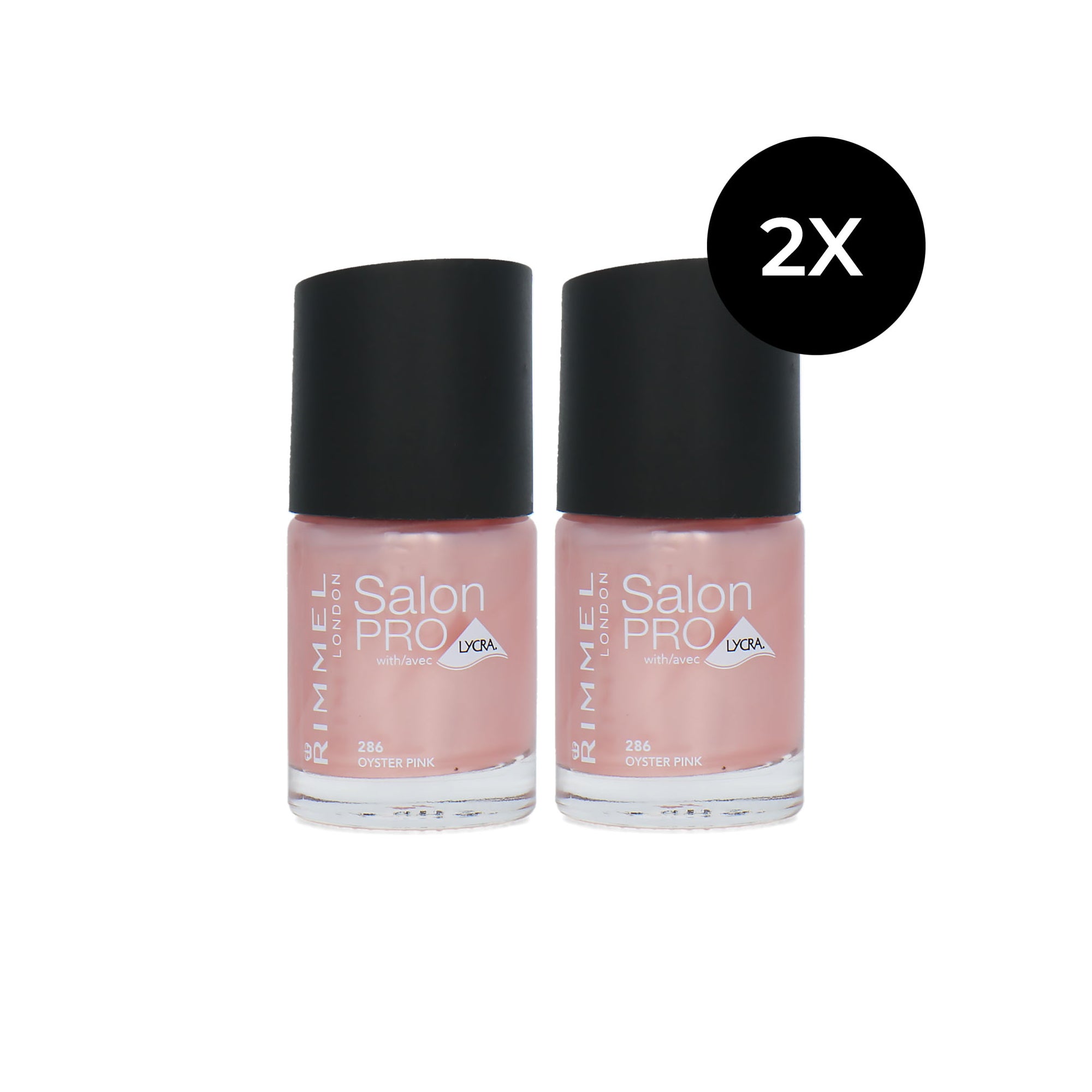 Rimmel Salon Pro Nagellak - 286 Oyster Pink (set van 2)