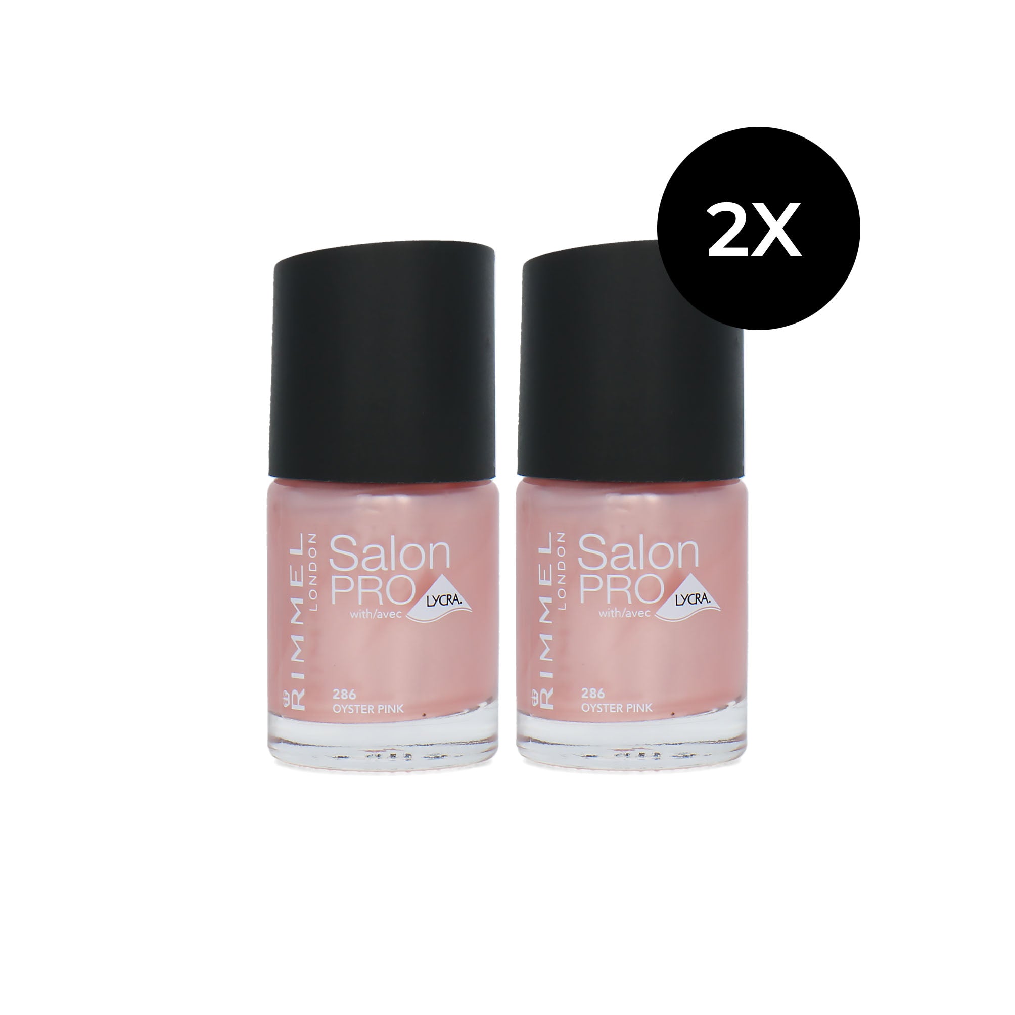 Rimmel Salon Pro Nagellak - 286 Oyster Pink (set van 2)