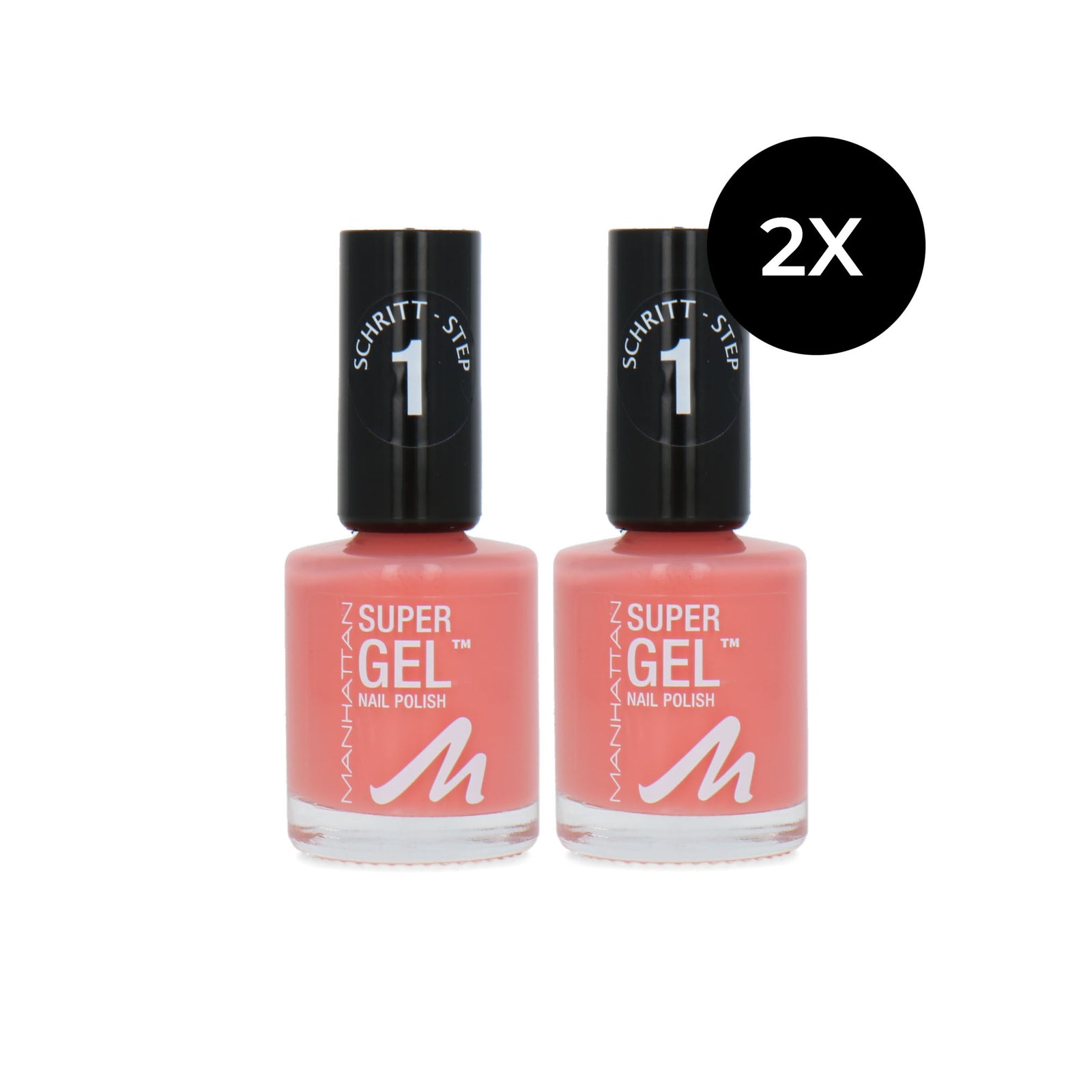 Manhattan Super Gel Nagellak - 145 Coral Island (set van 2)