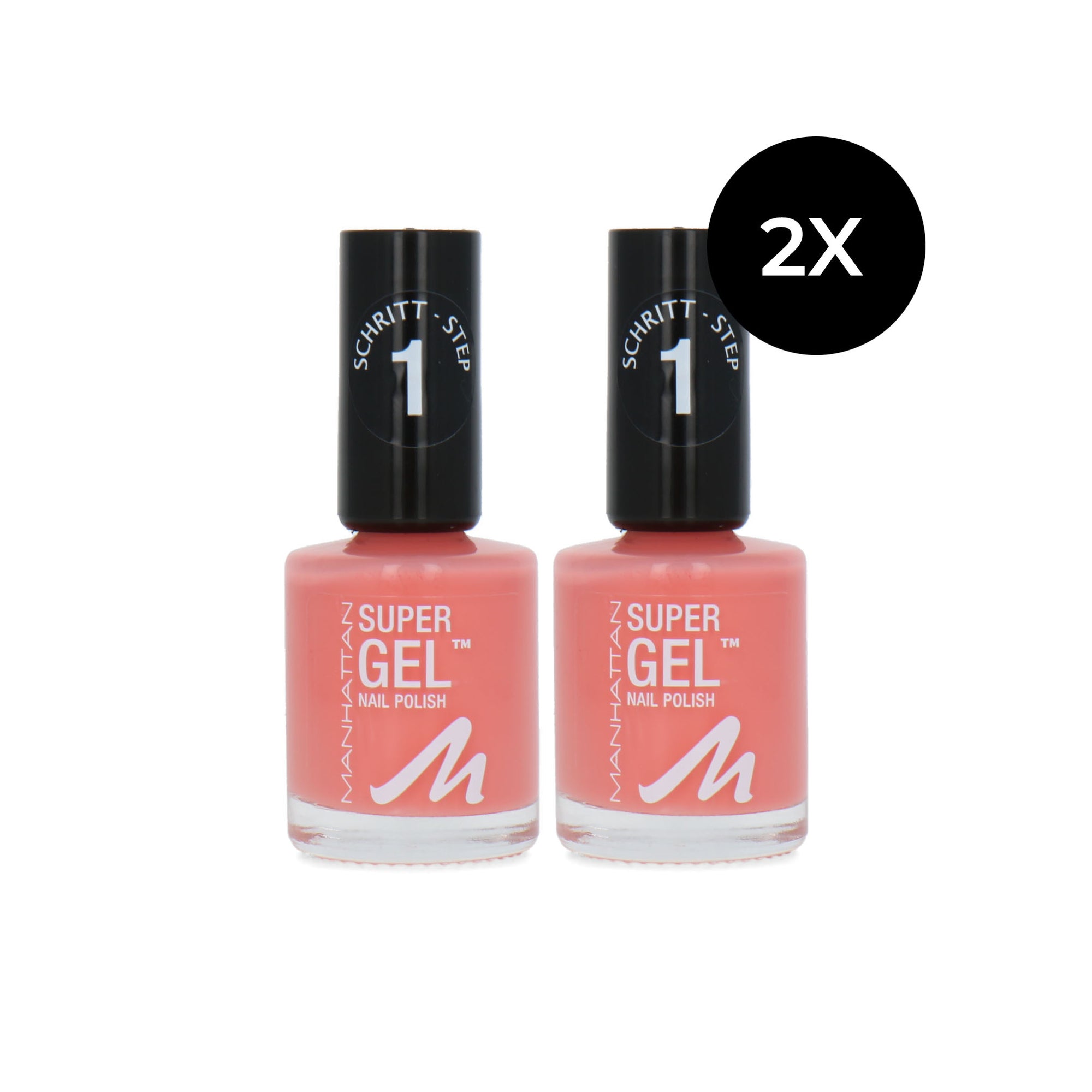 Manhattan Super Gel Nagellak - 145 Coral Island (set van 2)